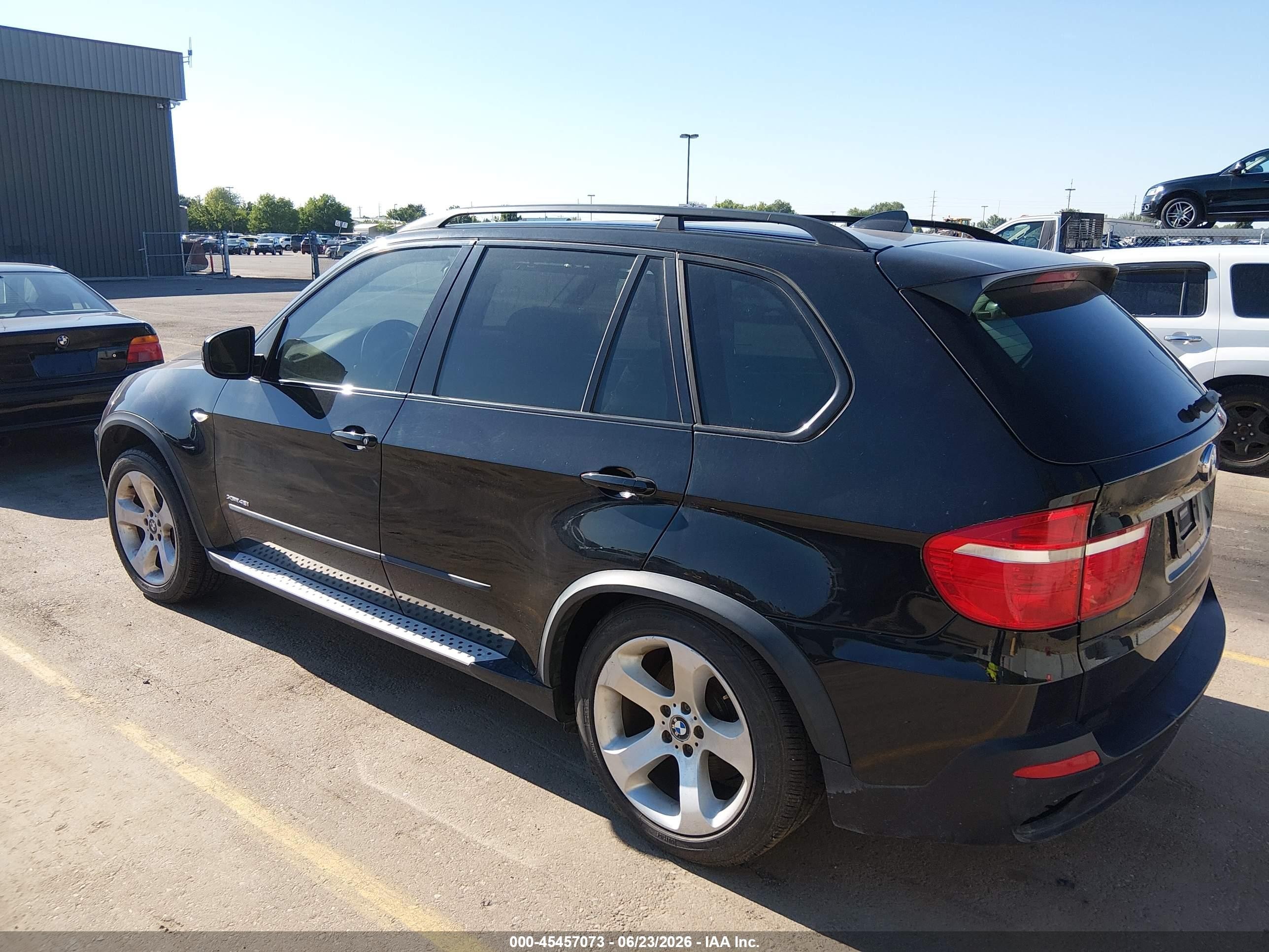 2009 Bmw X5 Xdrive48i Black vin: 5UXFE83529L169433