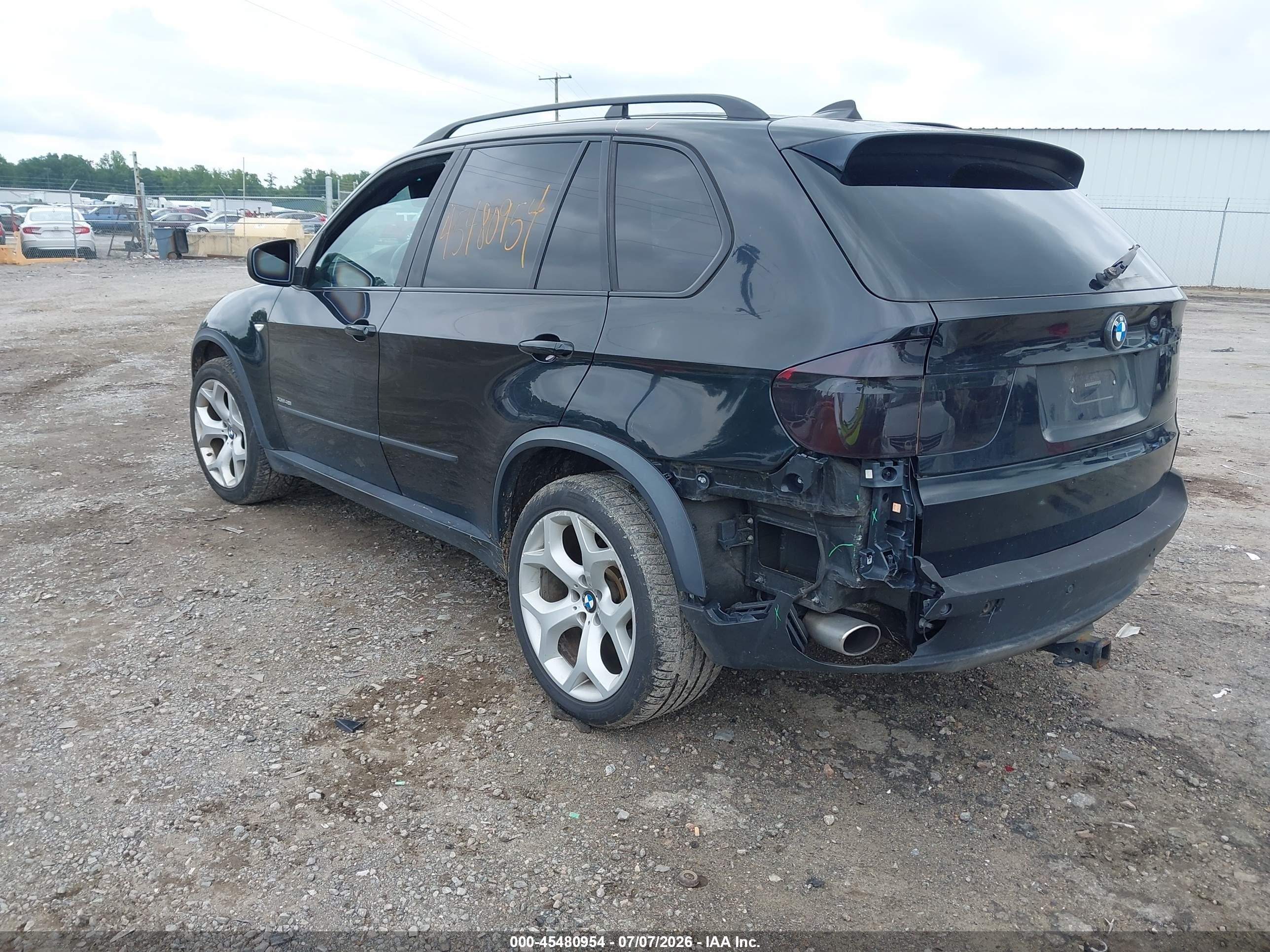 2009 Bmw X5 Xdrive48i Black vin: 5UXFE83529L310291