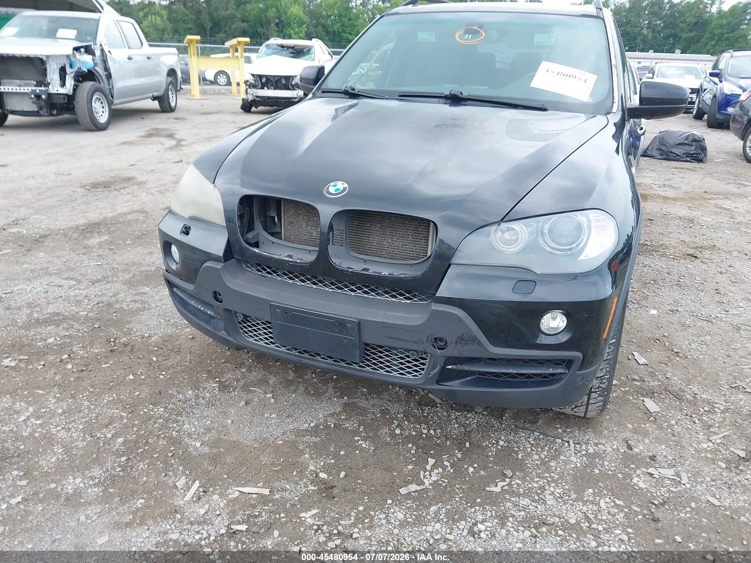 2009 Bmw X5 Xdrive48i Black vin: 5UXFE83529L310291