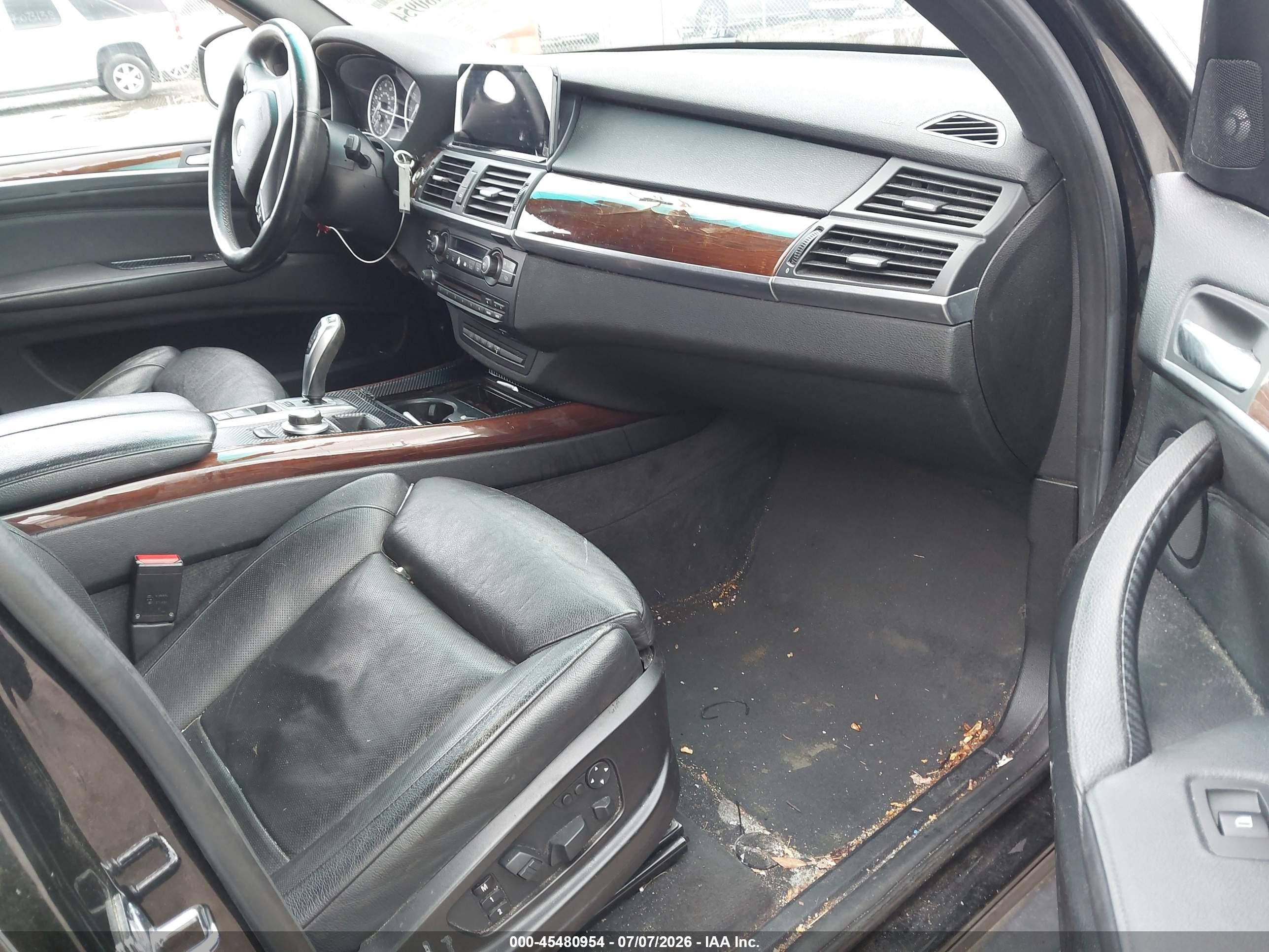 2009 Bmw X5 Xdrive48i Black vin: 5UXFE83529L310291