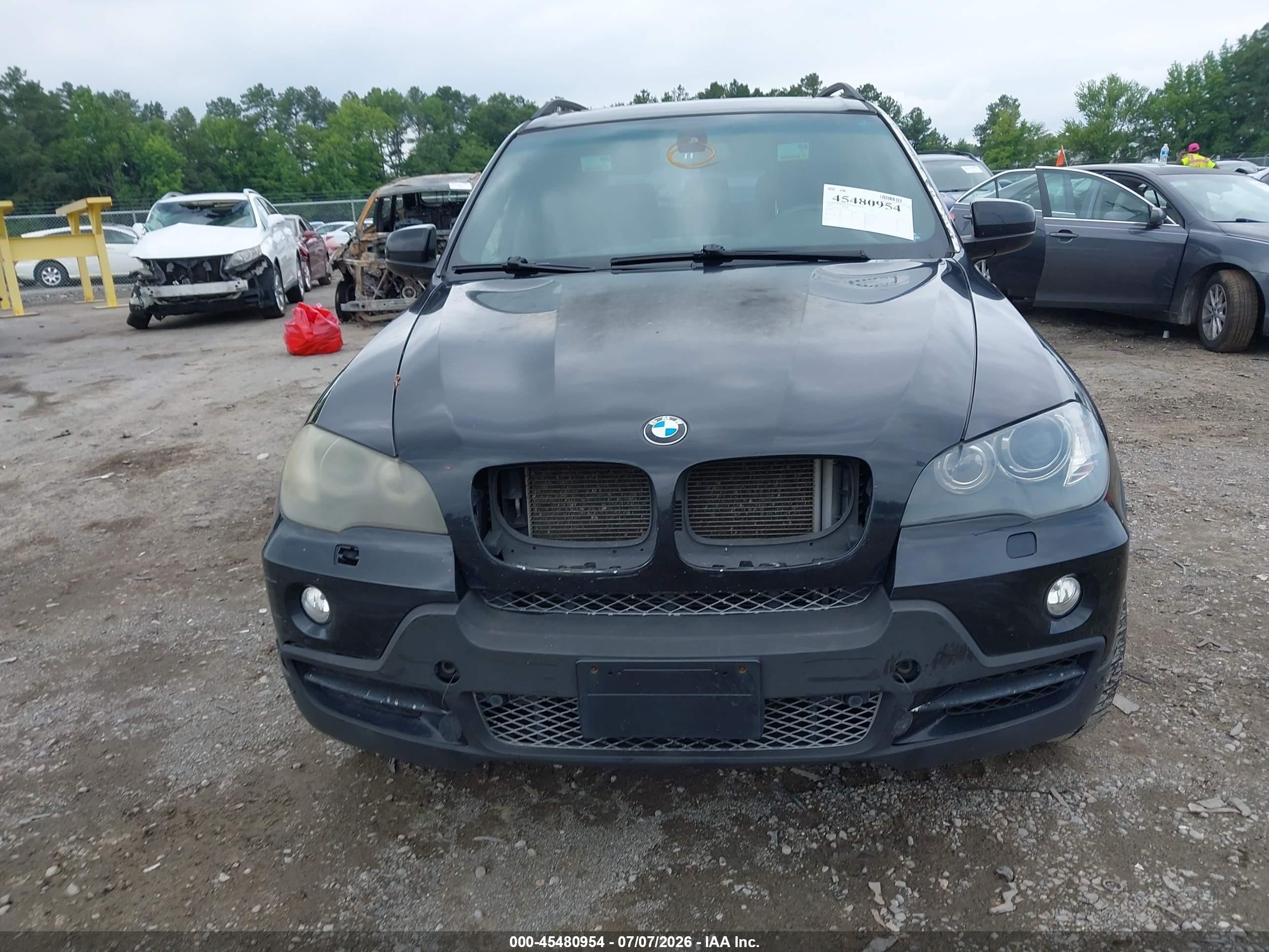 2009 Bmw X5 Xdrive48i Black vin: 5UXFE83529L310291