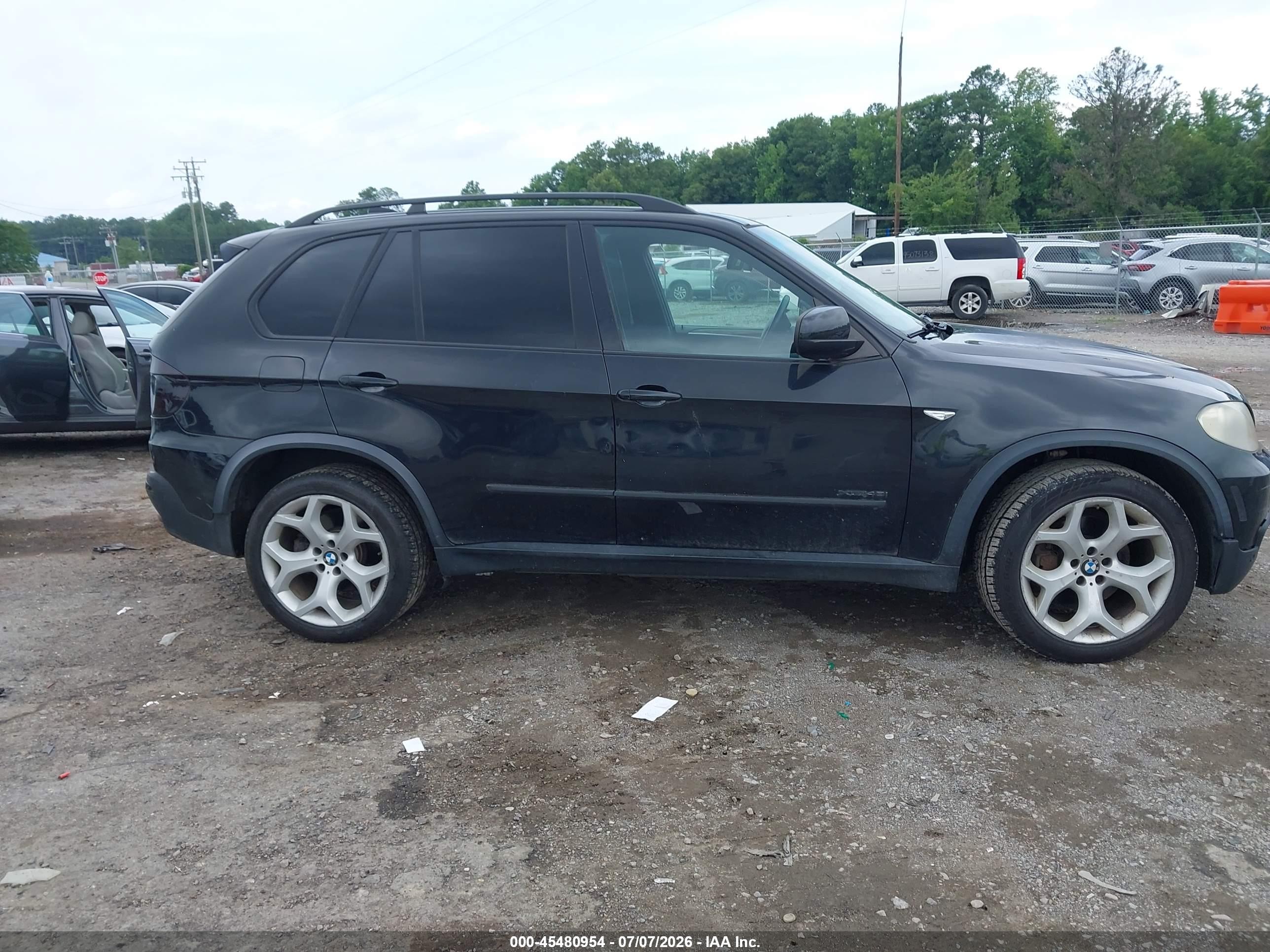 2009 Bmw X5 Xdrive48i Black vin: 5UXFE83529L310291