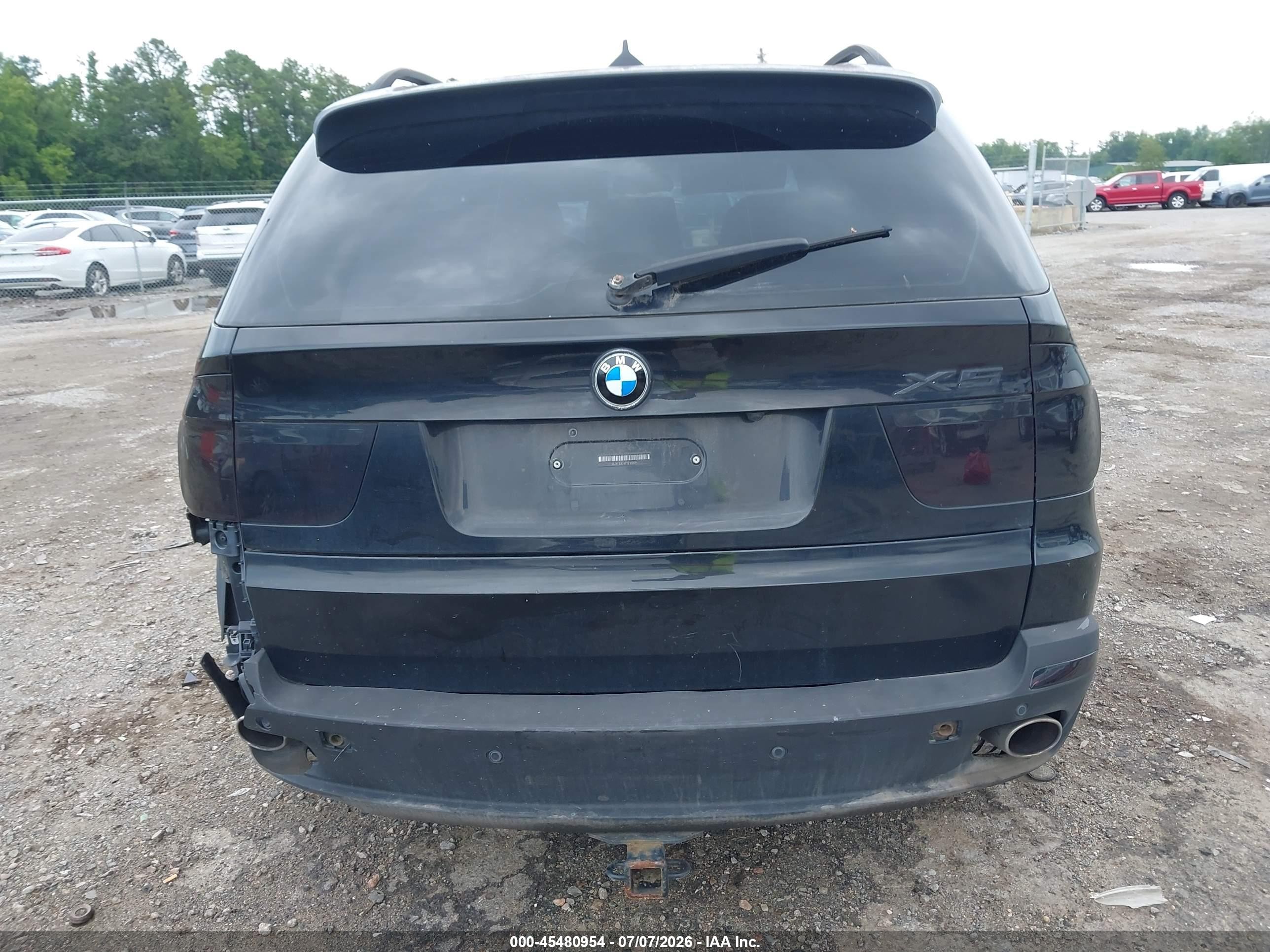 2009 Bmw X5 Xdrive48i Black vin: 5UXFE83529L310291