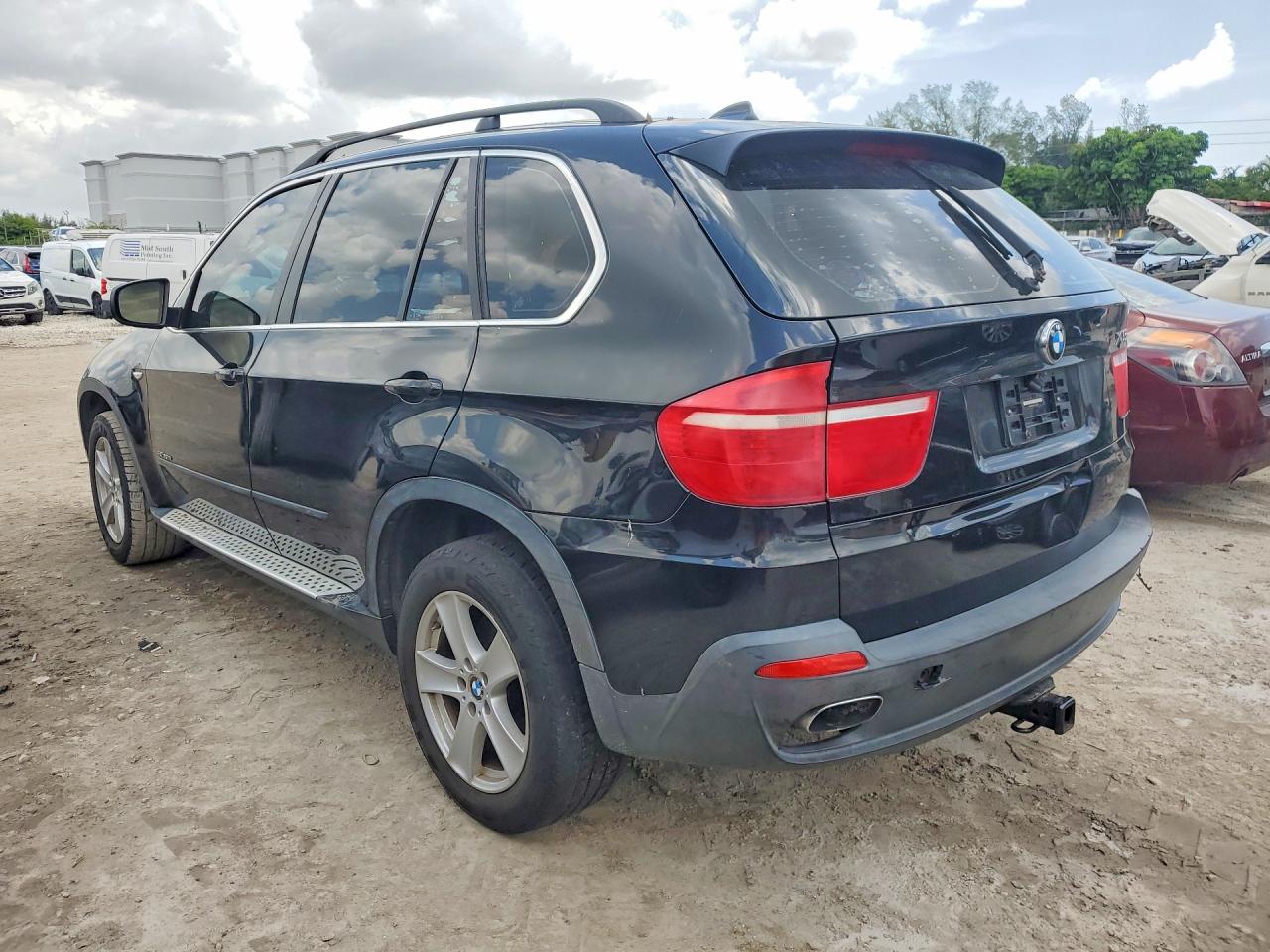 2007 Bmw X5 4.8i Black vin: 5UXFE83537LZ43170