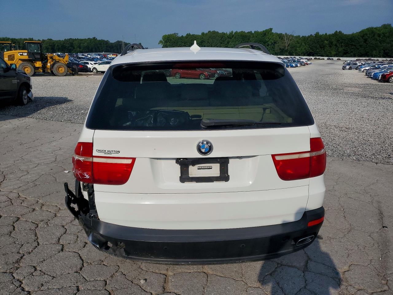 2007 Bmw X5 4.8i White vin: 5UXFE83537LZ44271