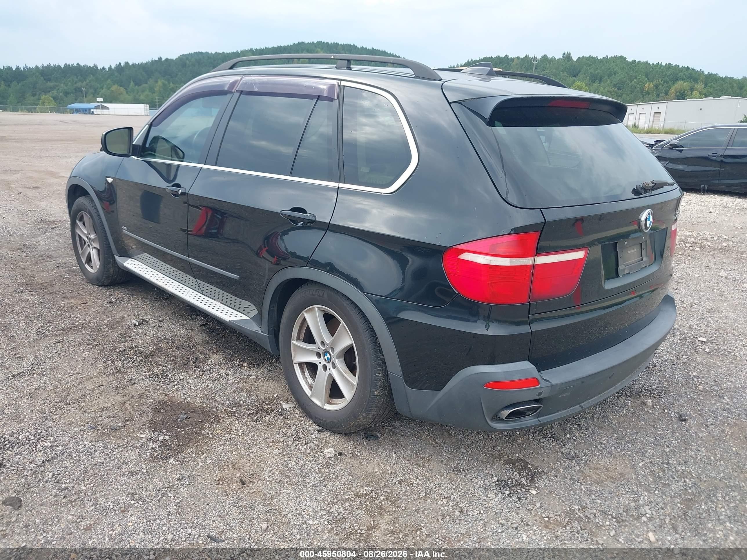2008 Bmw X5 4.8i Black vin: 5UXFE83538L160612