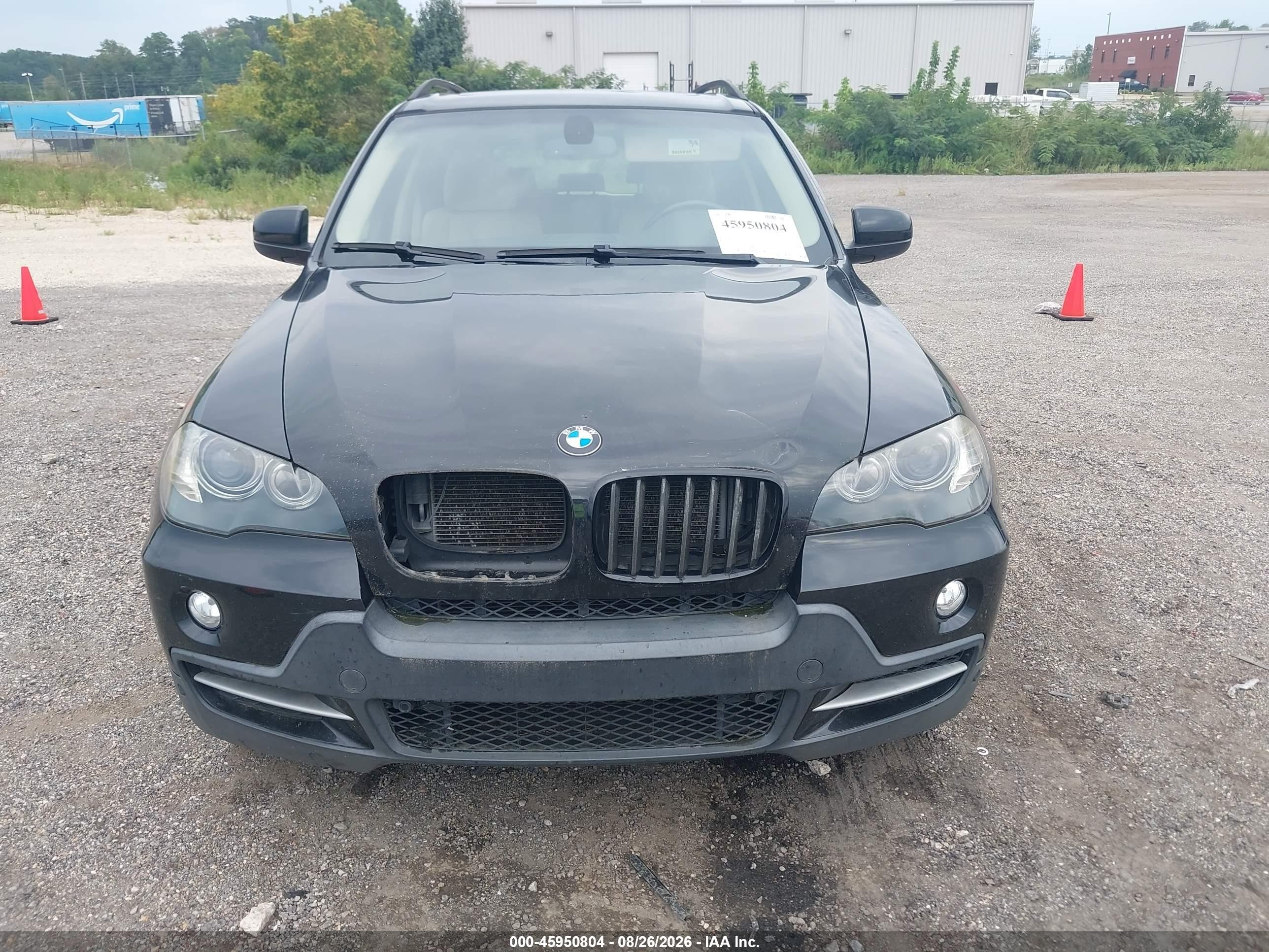 2008 Bmw X5 4.8i Black vin: 5UXFE83538L160612