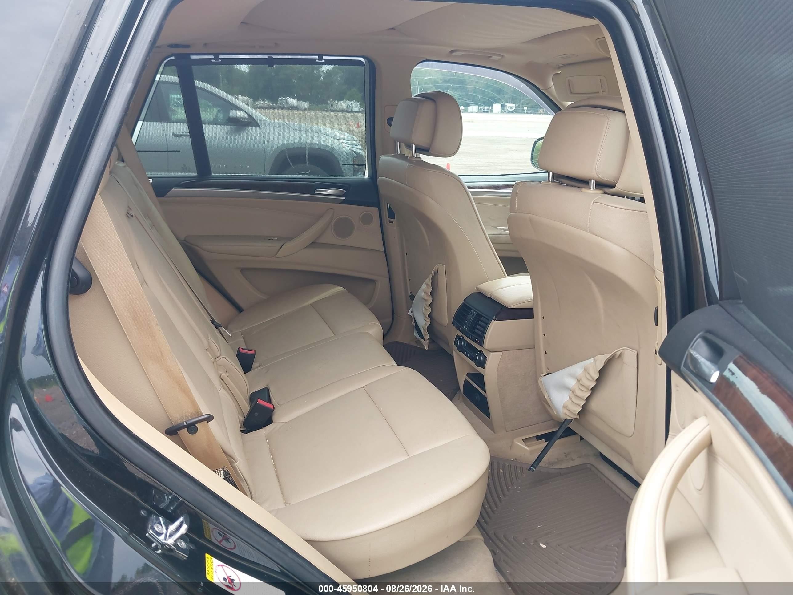 2008 Bmw X5 4.8i Black vin: 5UXFE83538L160612