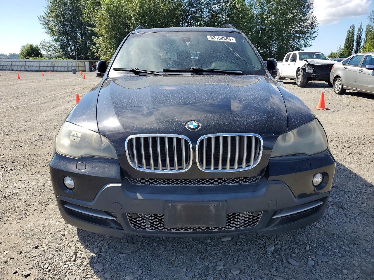 2008 Bmw X5 4.8i Black vin: 5UXFE83538LZ99241