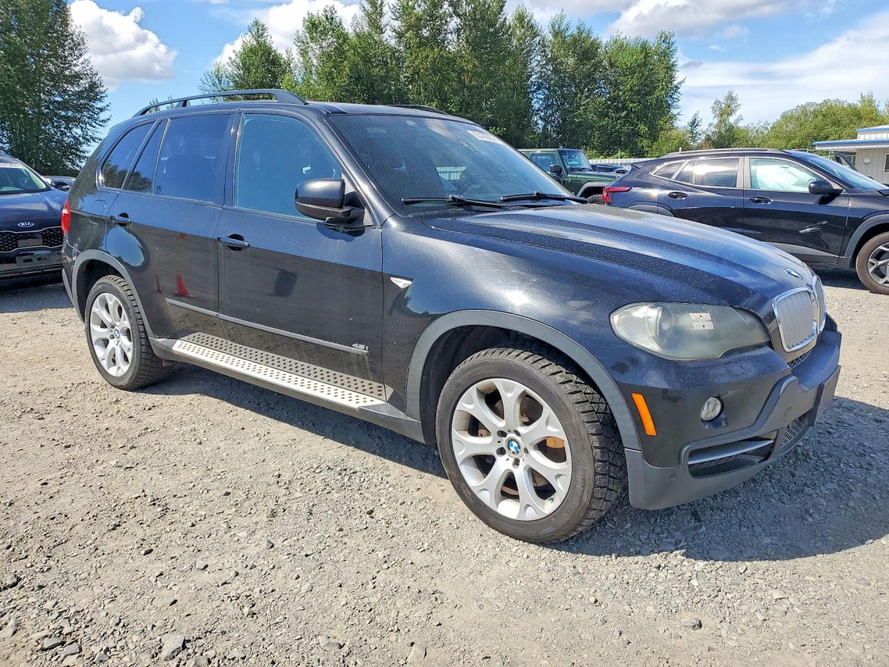 2008 Bmw X5 4.8i Black vin: 5UXFE83538LZ99241