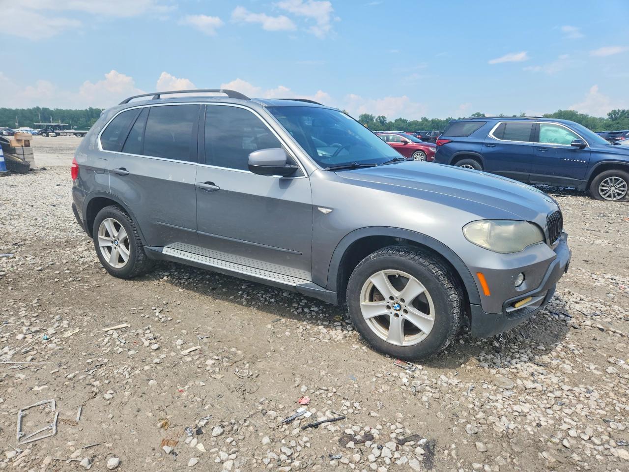 2008 Bmw X5 4.8i Gray vin: 5UXFE83548L166175