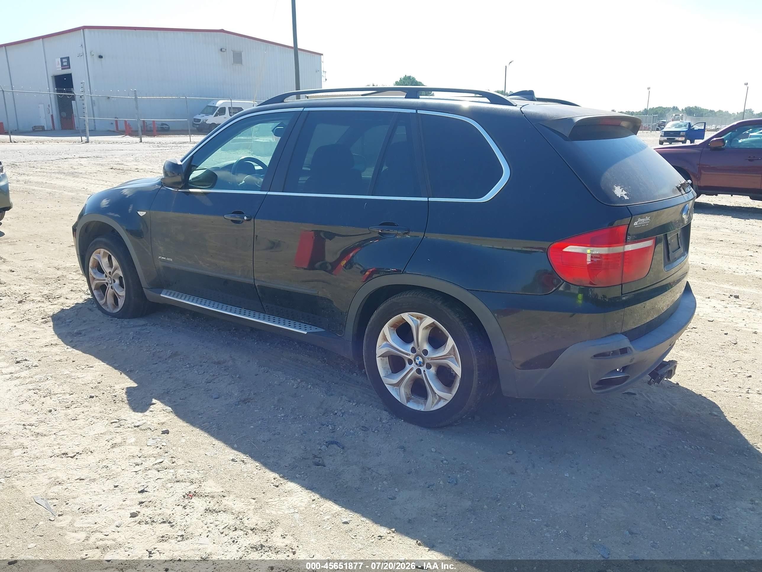 2009 Bmw X5 Xdrive48i Black vin: 5UXFE83549L170566