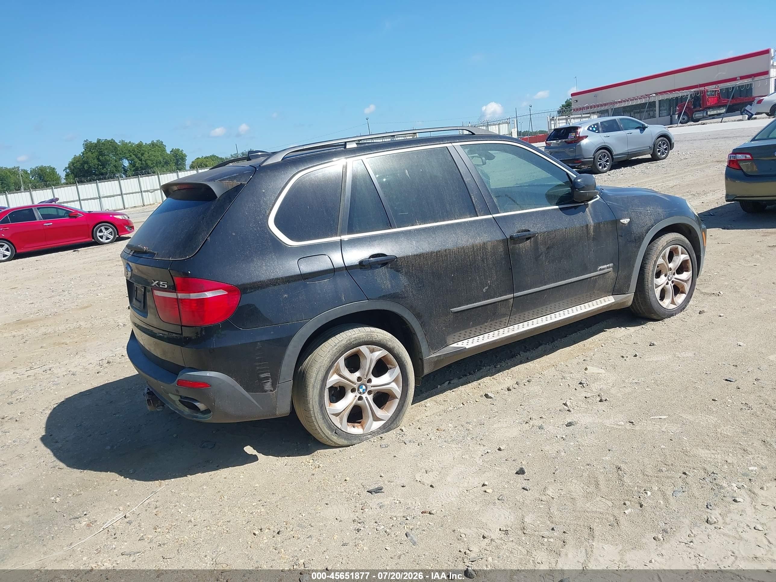 2009 Bmw X5 Xdrive48i Black vin: 5UXFE83549L170566