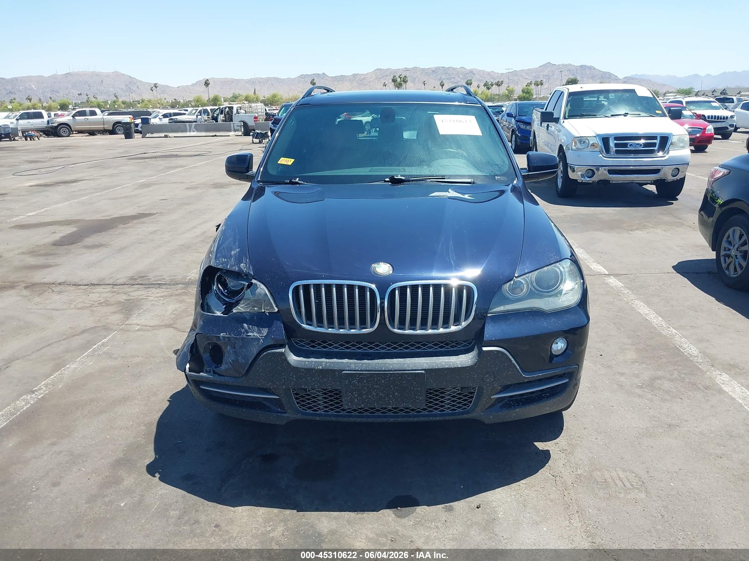 2009 Bmw X5 Xdrive48i Blue vin: 5UXFE83549L310017