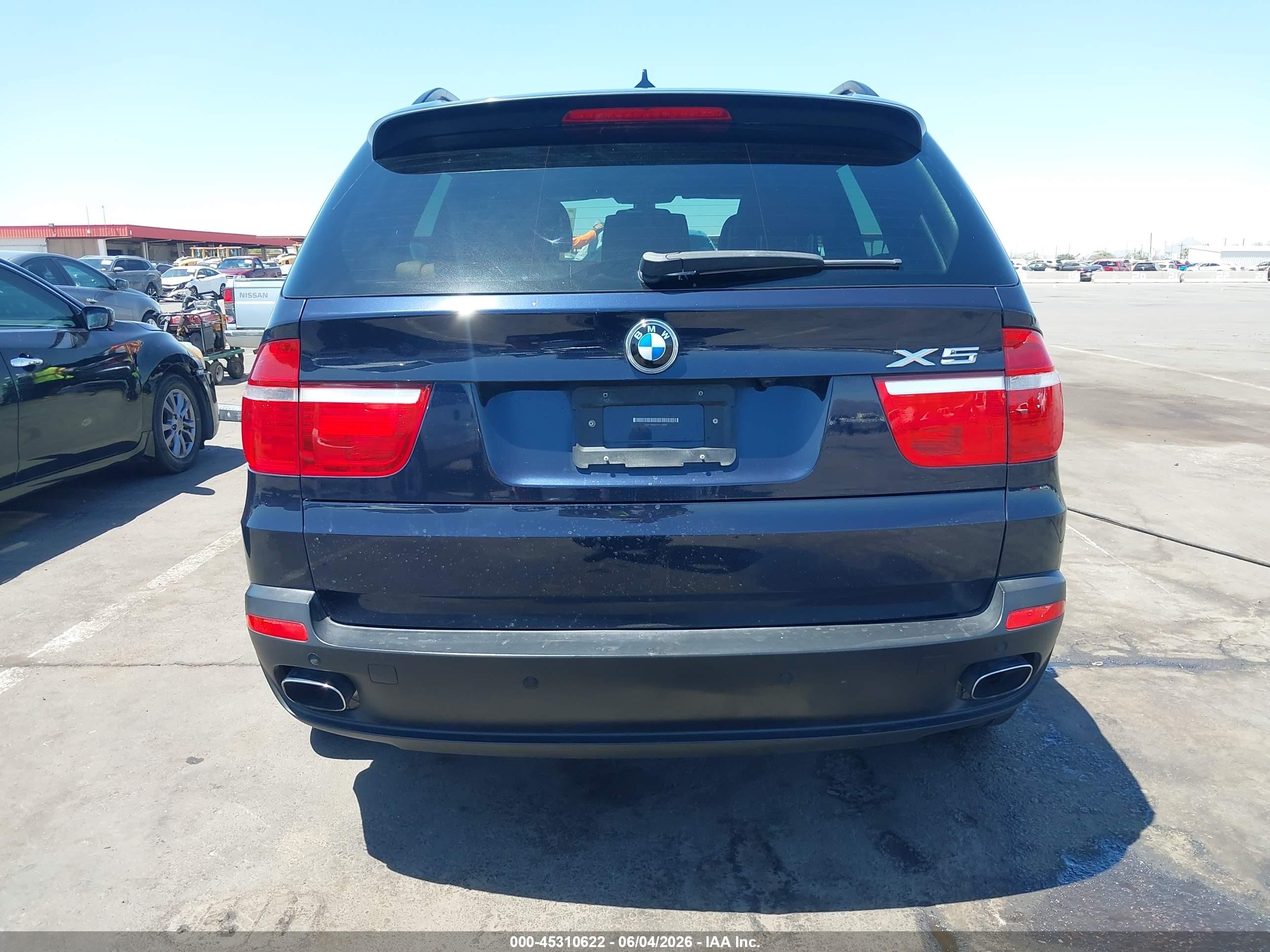 2009 Bmw X5 Xdrive48i Blue vin: 5UXFE83549L310017