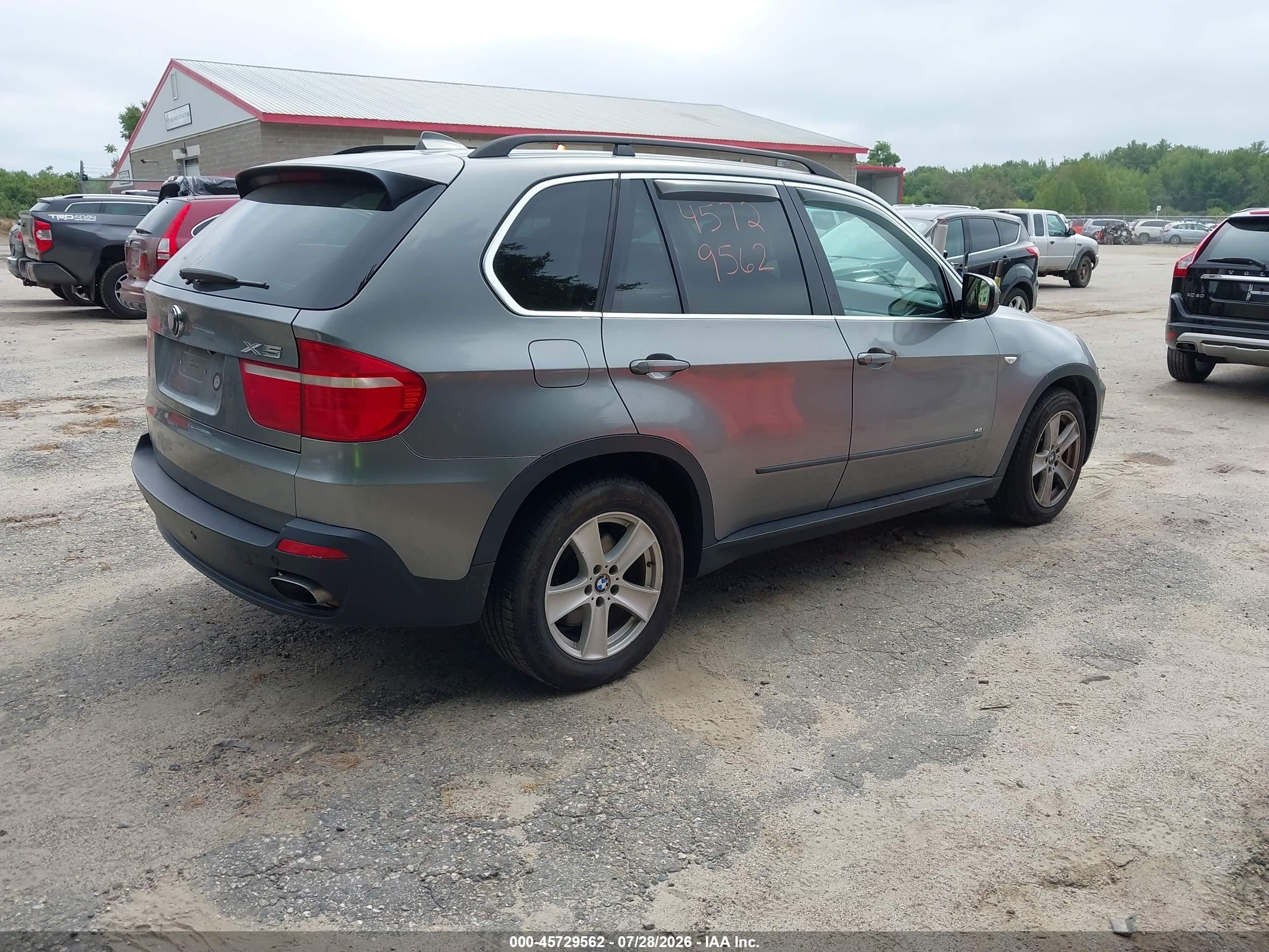 2008 Bmw X5 4.8i Серый vin: 5UXFE83558L163964