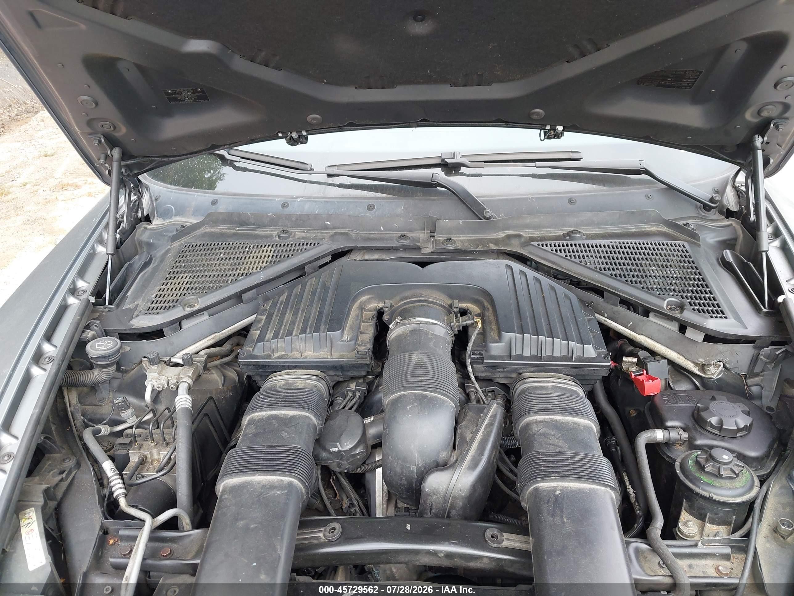2008 Bmw X5 4.8i Серый vin: 5UXFE83558L163964