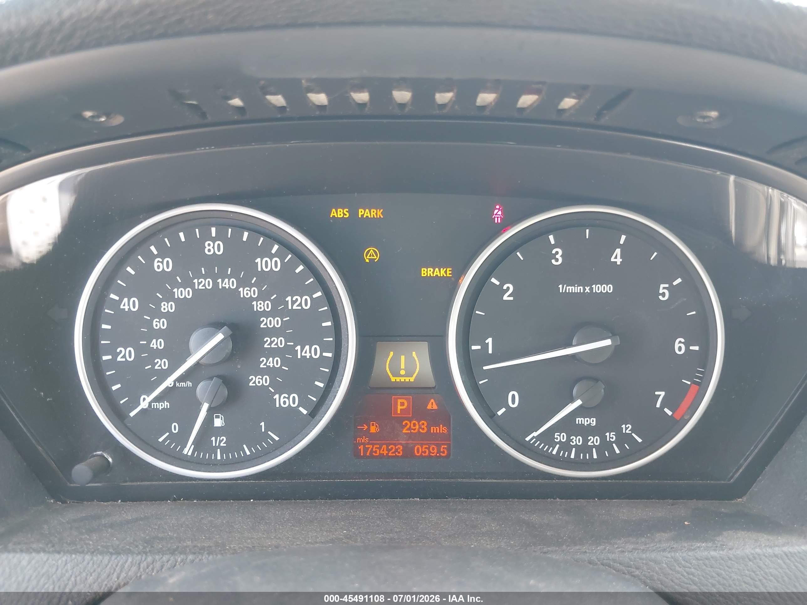 2008 Bmw X5 4.8i Gray vin: 5UXFE83558LZ98754