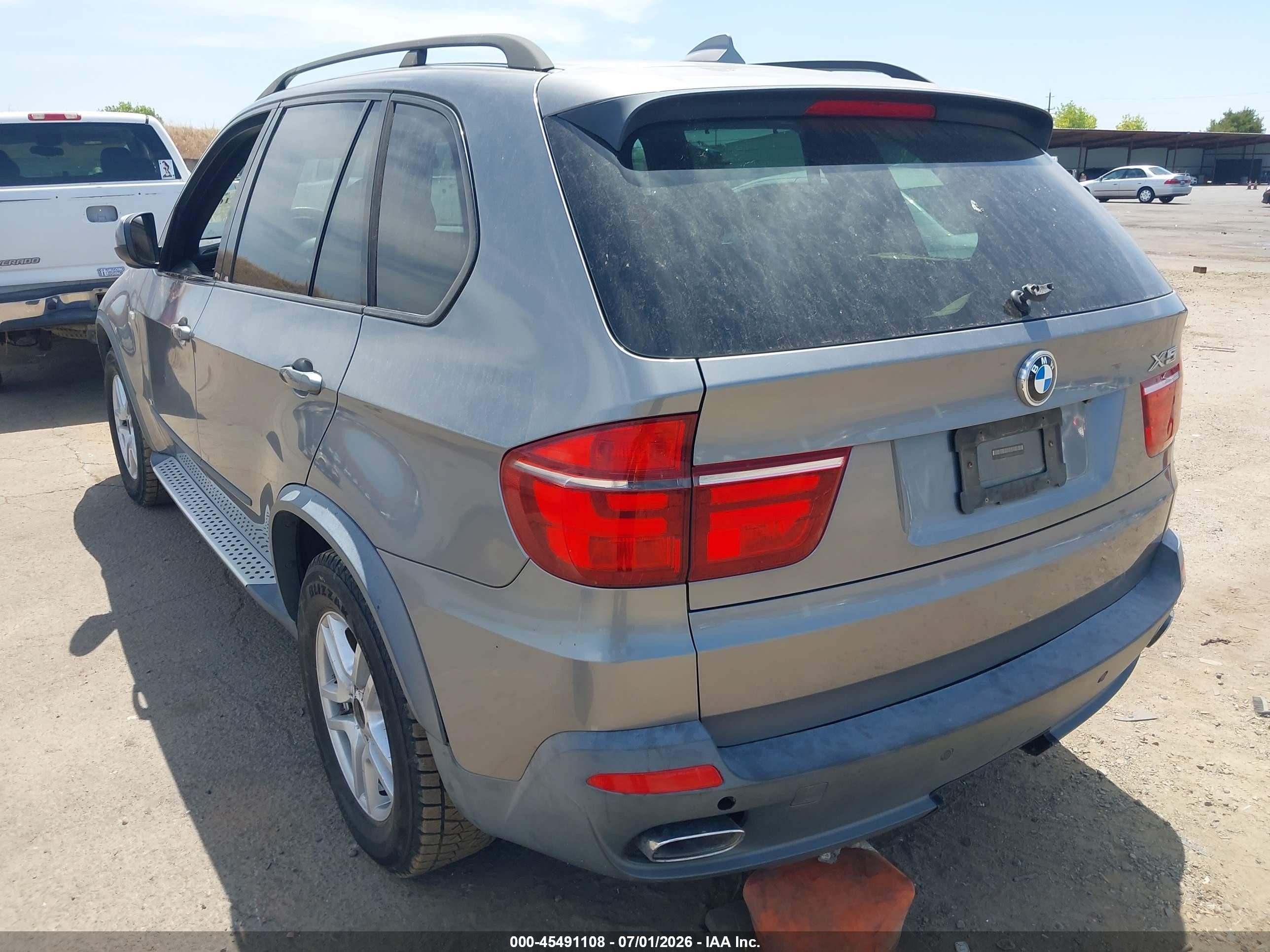 2008 Bmw X5 4.8i Gray vin: 5UXFE83558LZ98754