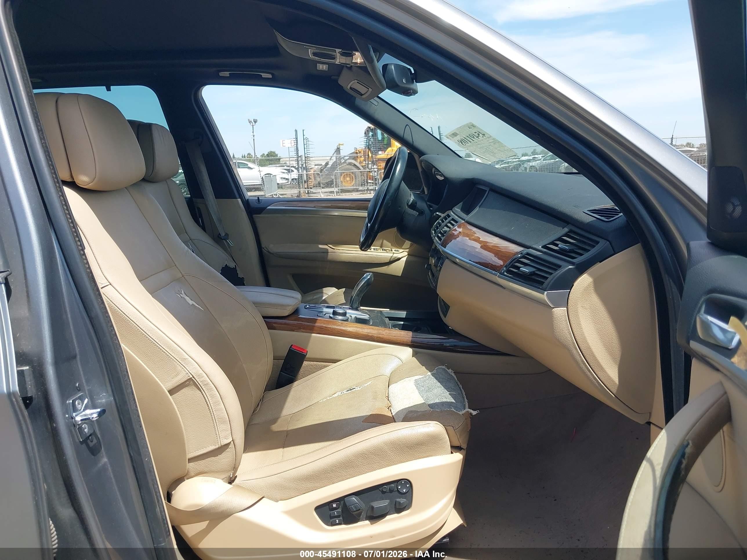 2008 Bmw X5 4.8i Gray vin: 5UXFE83558LZ98754