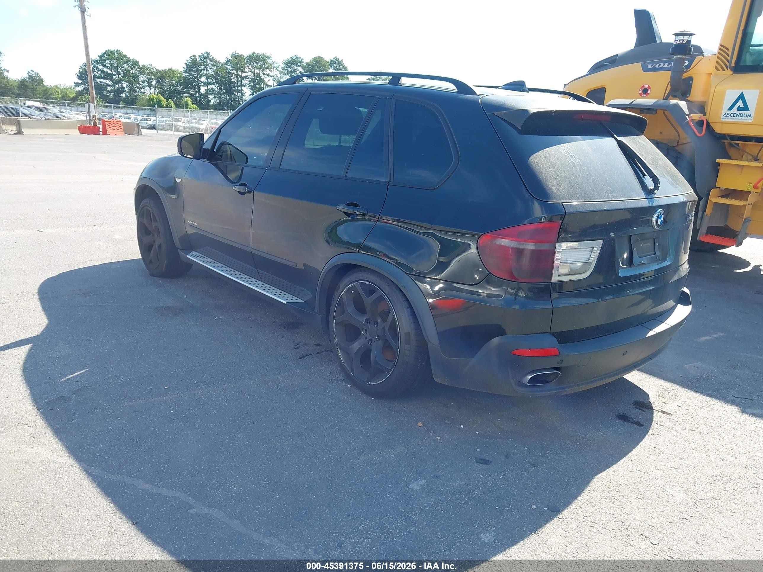 2009 Bmw X5 Xdrive48i Black vin: 5UXFE83569L170391