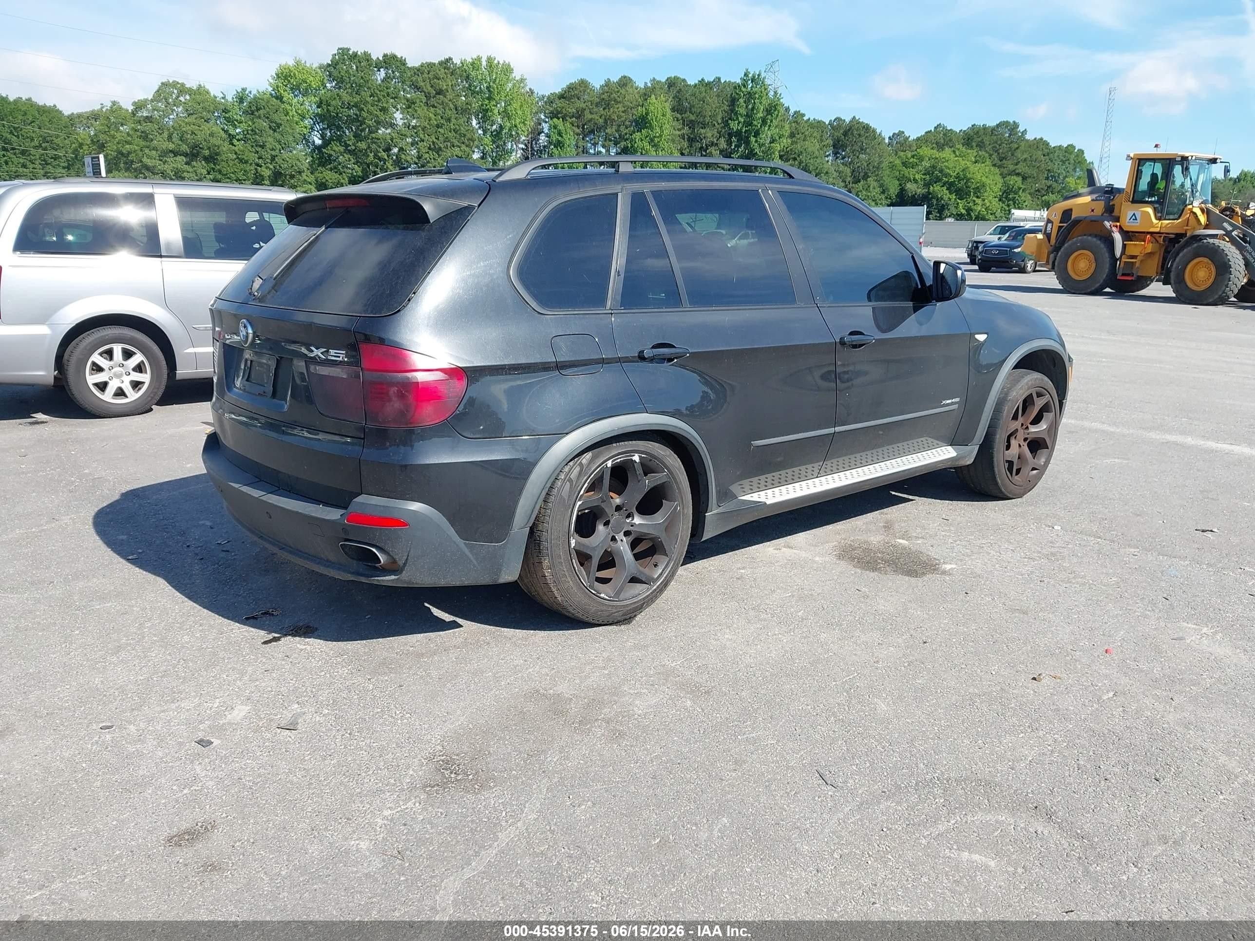 2009 Bmw X5 Xdrive48i Black vin: 5UXFE83569L170391