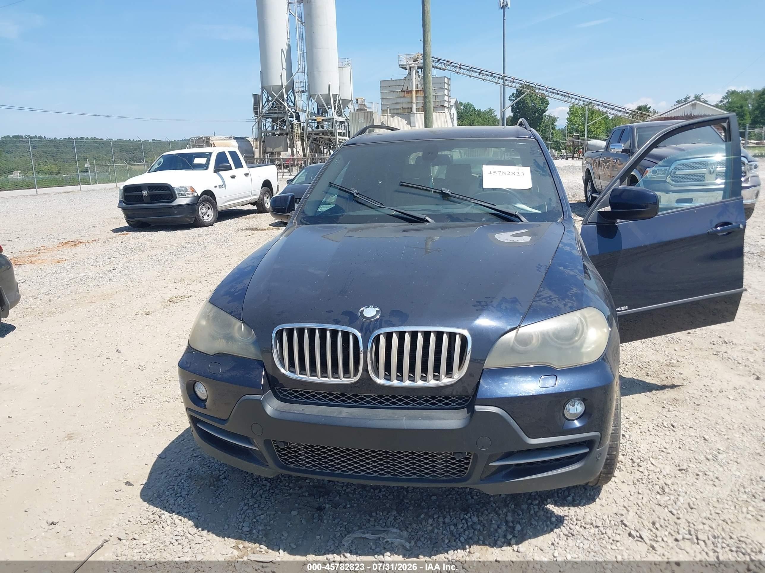 2009 Bmw X5 Xdrive48i Blue vin: 5UXFE83569L309743