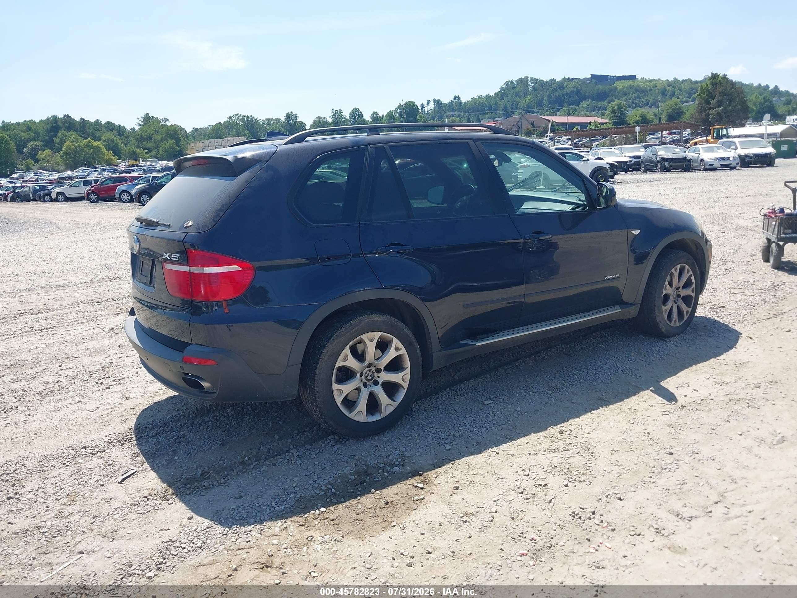 2009 Bmw X5 Xdrive48i Blue vin: 5UXFE83569L309743