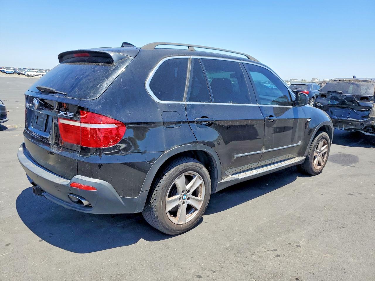 2007 Bmw X5 4.8i Black vin: 5UXFE83577LZ38229