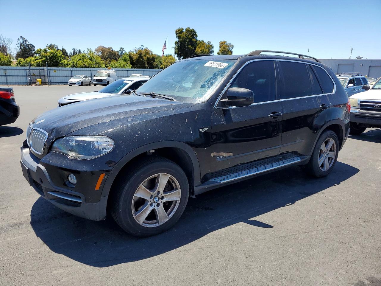 2007 Bmw X5 4.8i Black vin: 5UXFE83577LZ38229