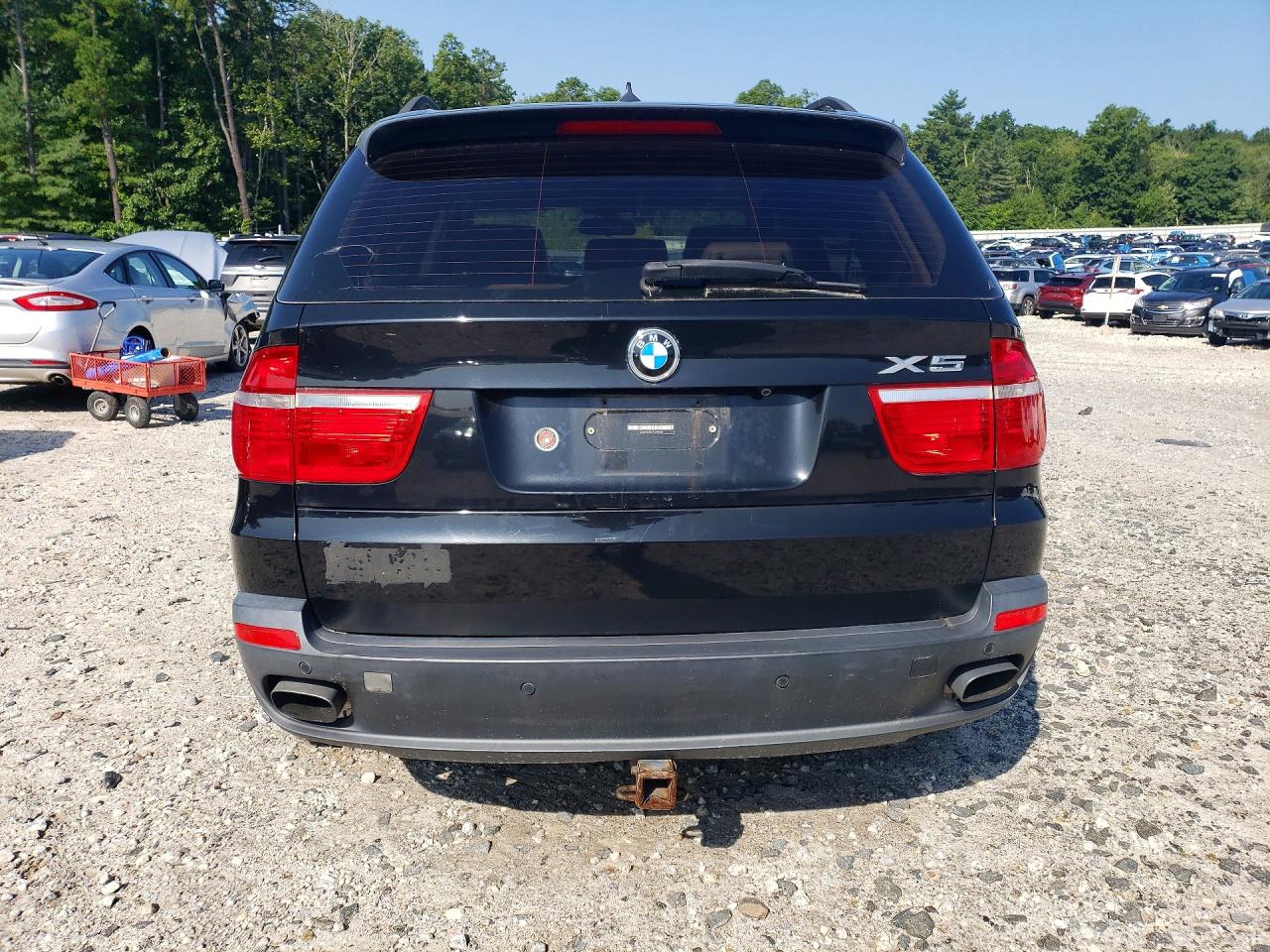 2007 Bmw X5 4.8i Black vin: 5UXFE83577LZ39235