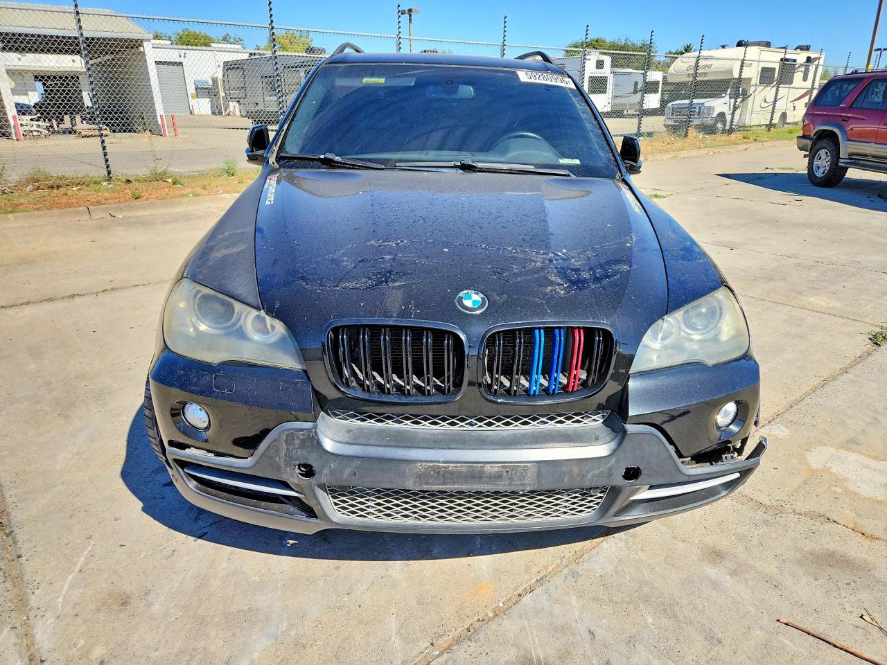 2008 Bmw X5 4.8i Black vin: 5UXFE83578L163321