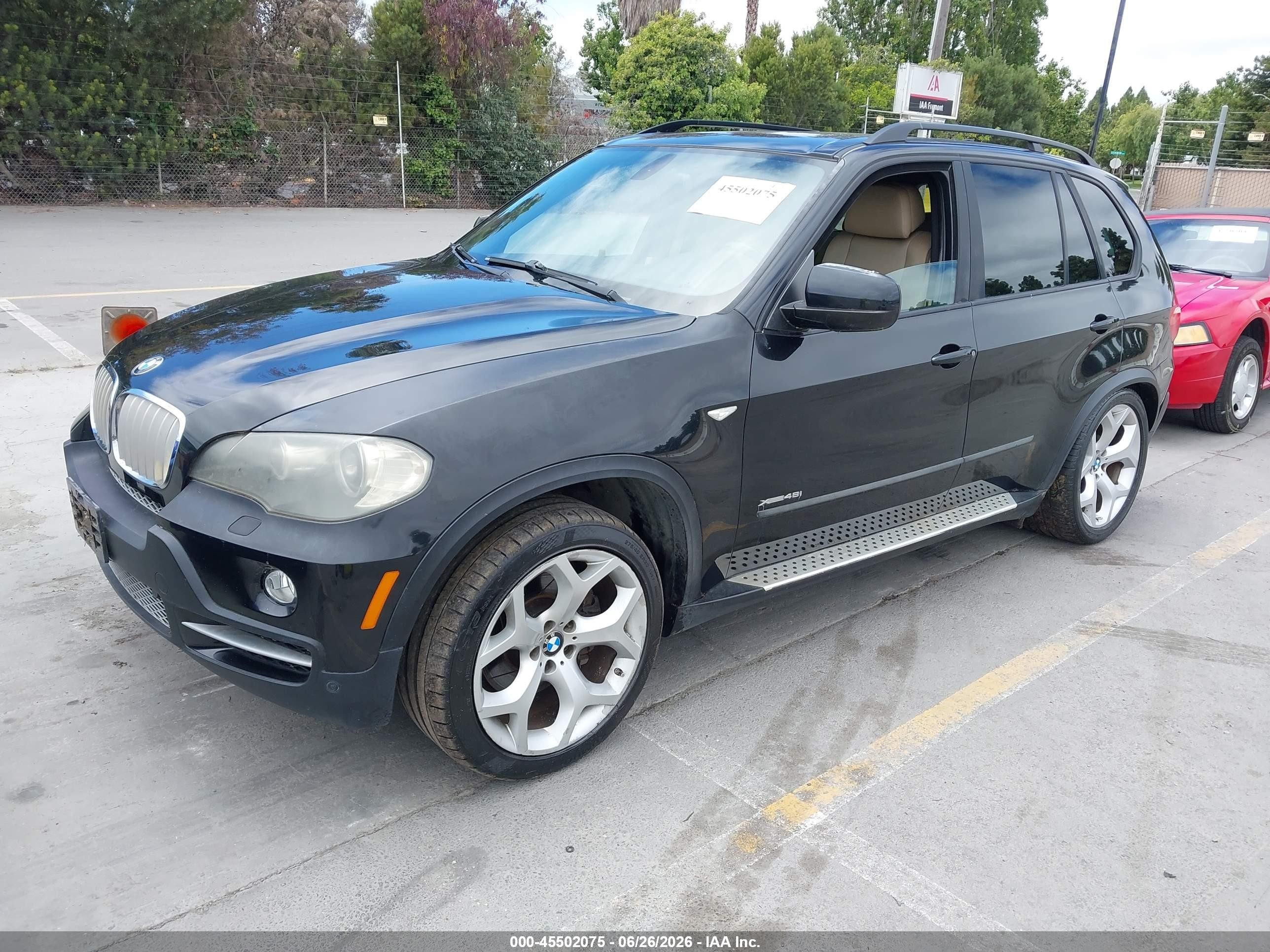 2009 Bmw X5 Xdrive48i Black vin: 5UXFE83579L171081
