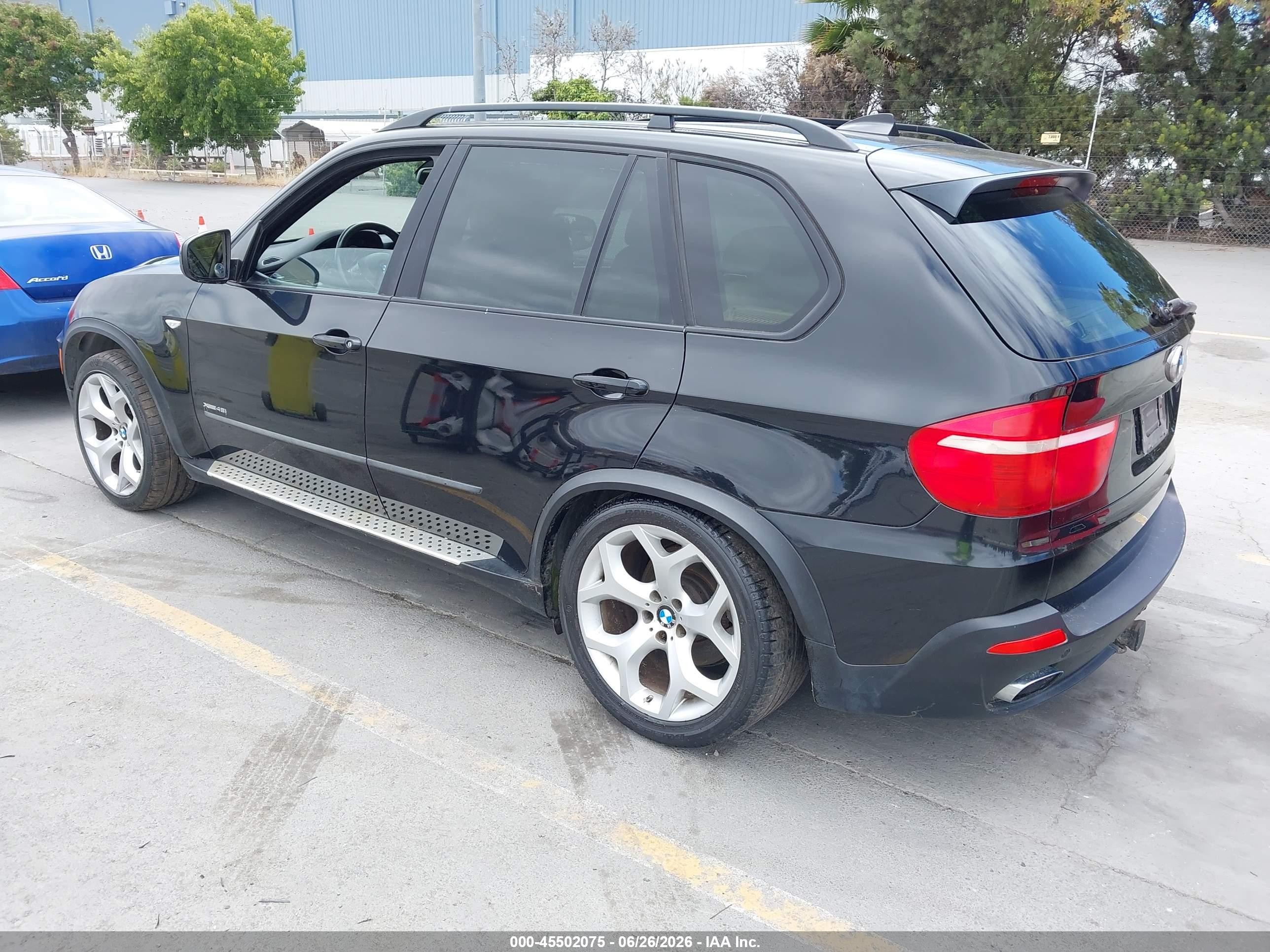 2009 Bmw X5 Xdrive48i Black vin: 5UXFE83579L171081