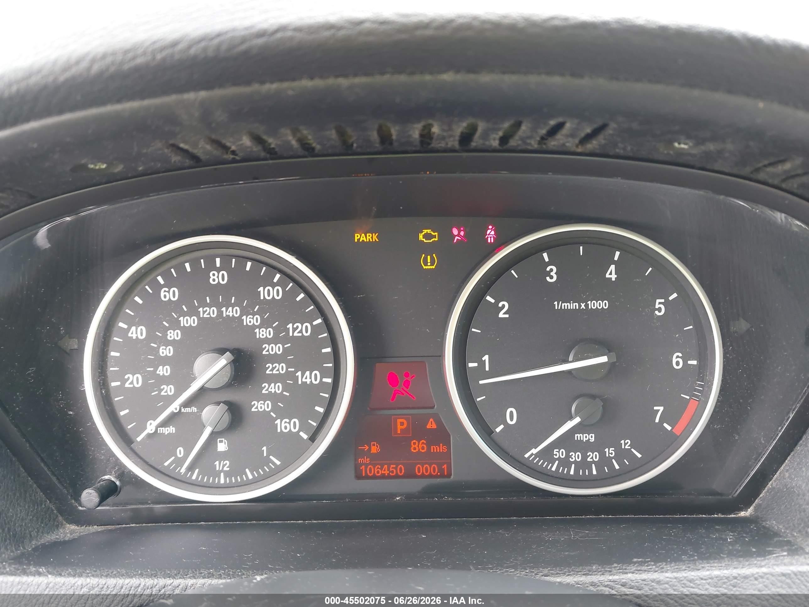2009 Bmw X5 Xdrive48i Black vin: 5UXFE83579L171081