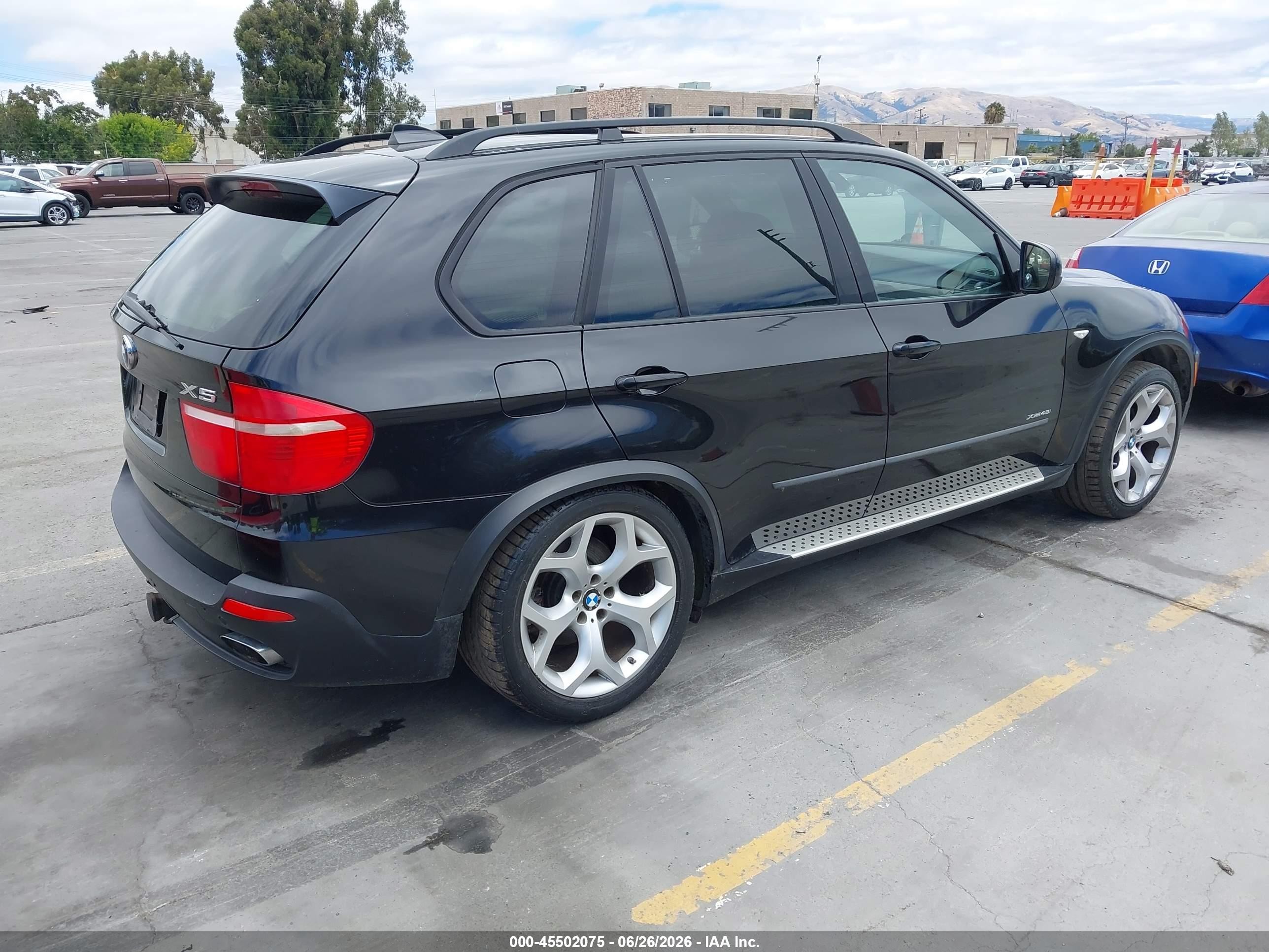 2009 Bmw X5 Xdrive48i Black vin: 5UXFE83579L171081