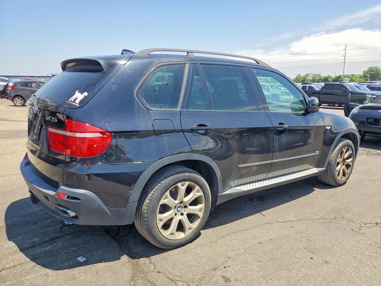 2008 Bmw X5 4.8i Black vin: 5UXFE83588L098348