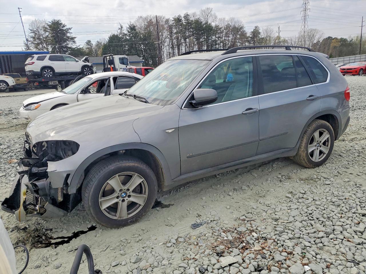 2008 Bmw X5 Silver vin: 5UXFE83588LZ98537
