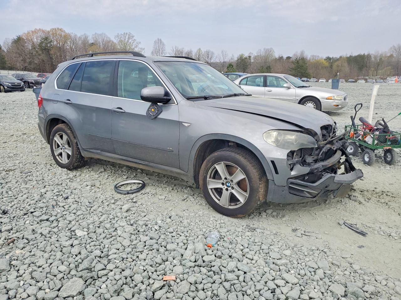 2008 Bmw X5 Silver vin: 5UXFE83588LZ98537