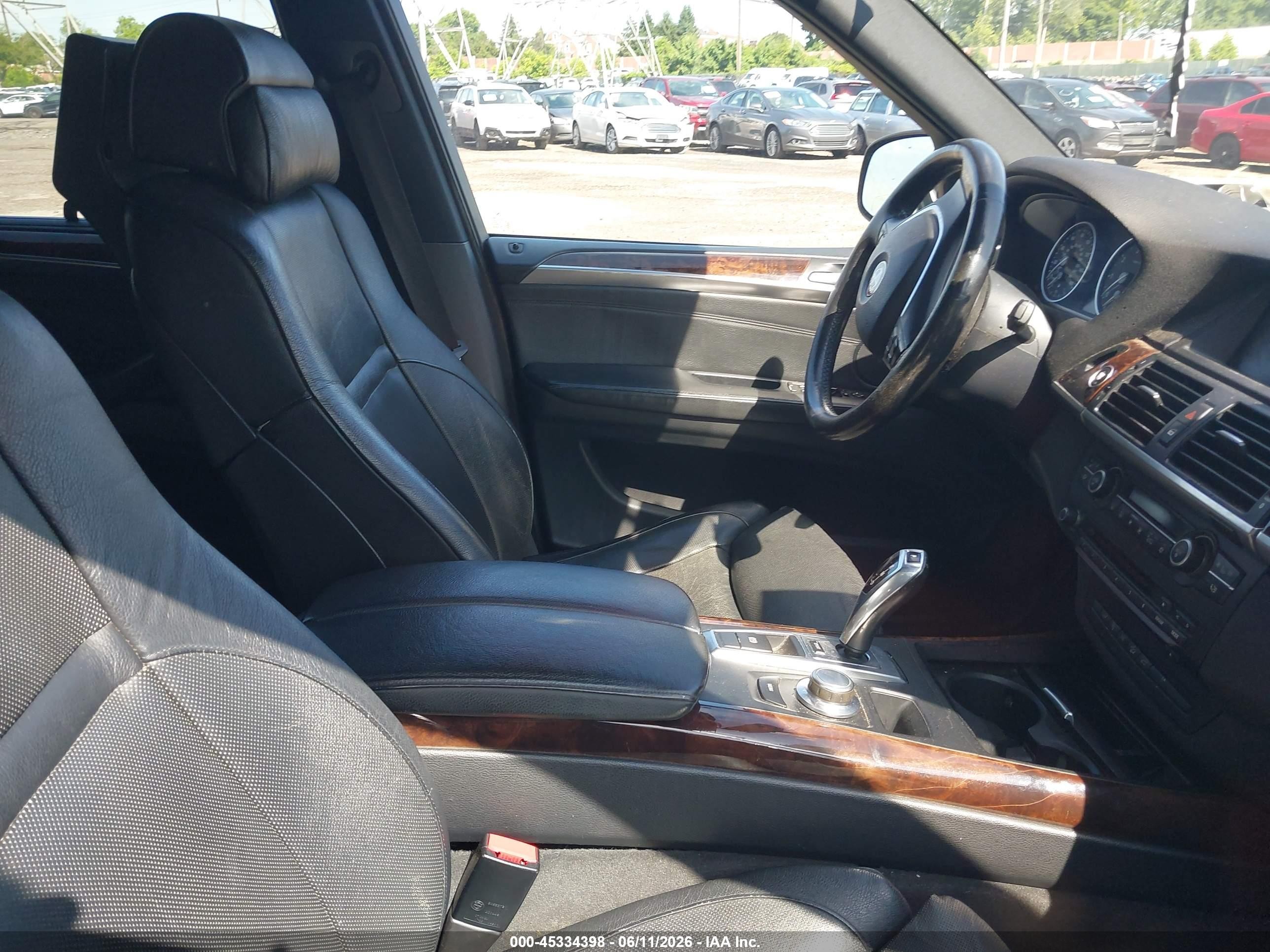 2007 Bmw X5 4.8i Black vin: 5UXFE83597LZ45411