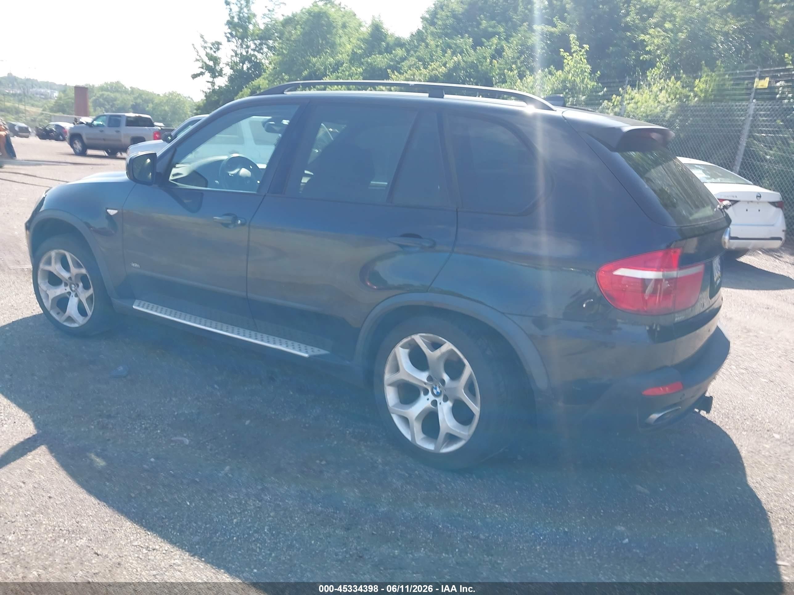 2007 Bmw X5 4.8i Black vin: 5UXFE83597LZ45411