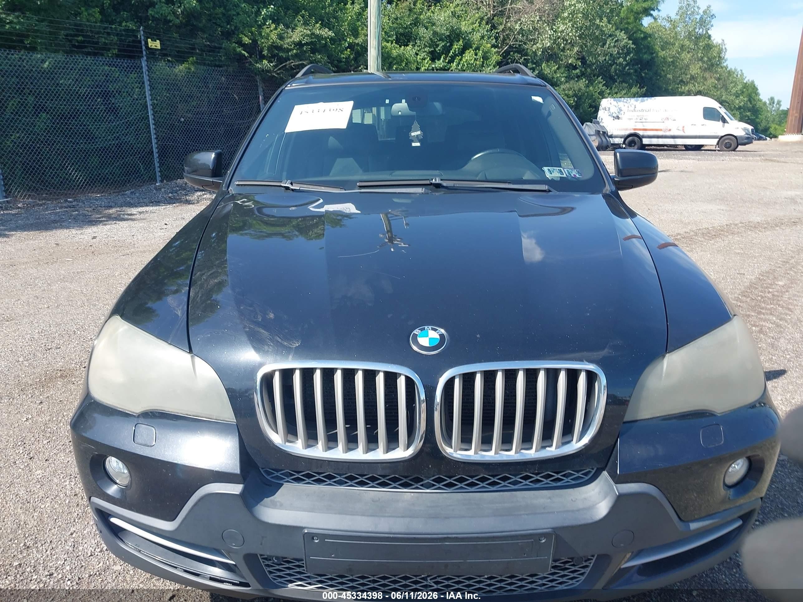 2007 Bmw X5 4.8i Black vin: 5UXFE83597LZ45411