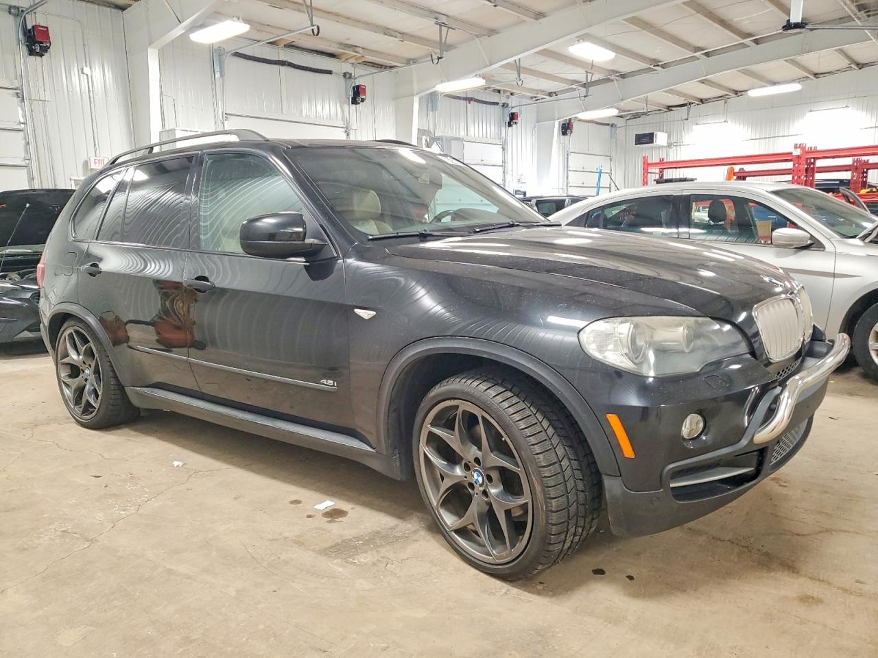 2008 Bmw X5 4.8i Black vin: 5UXFE83598LZ99258