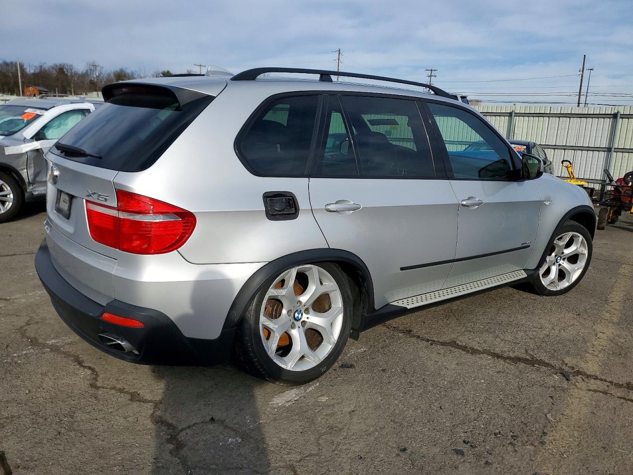 2009 Bmw X5 Xdrive48i Silver vin: 5UXFE83599L309932
