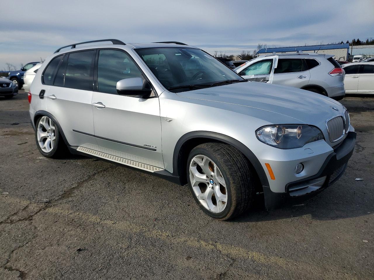 2009 Bmw X5 Xdrive48i Silver vin: 5UXFE83599L309932