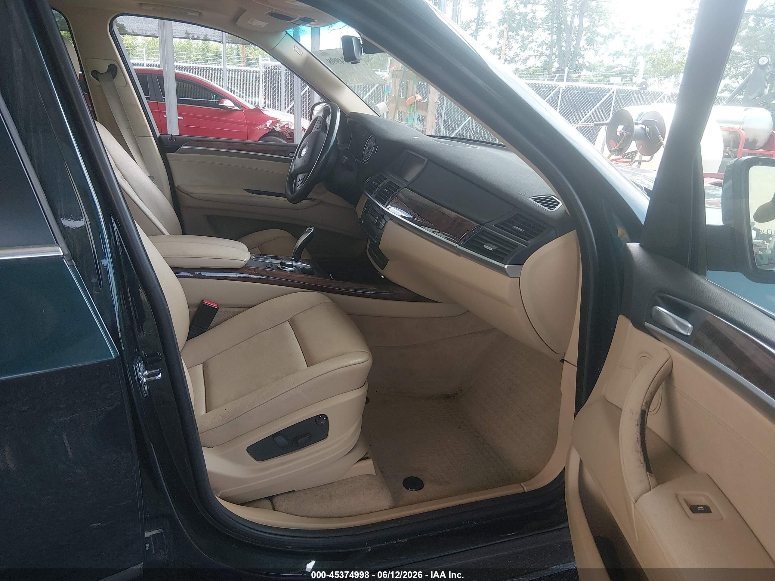 2007 Bmw X5 4.8i Зеленый vin: 5UXFE835X7LZ40539