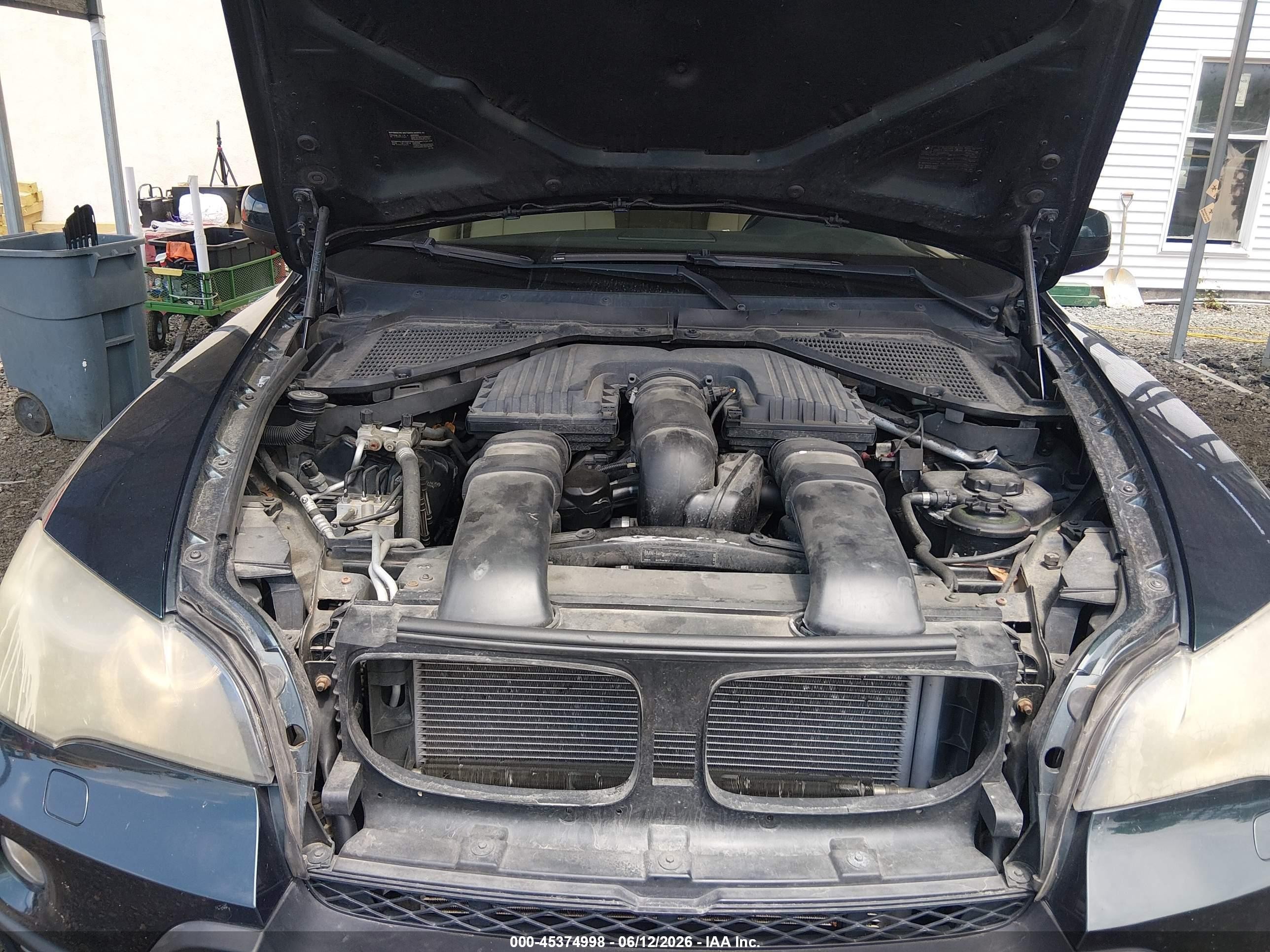 2007 Bmw X5 4.8i Зеленый vin: 5UXFE835X7LZ40539