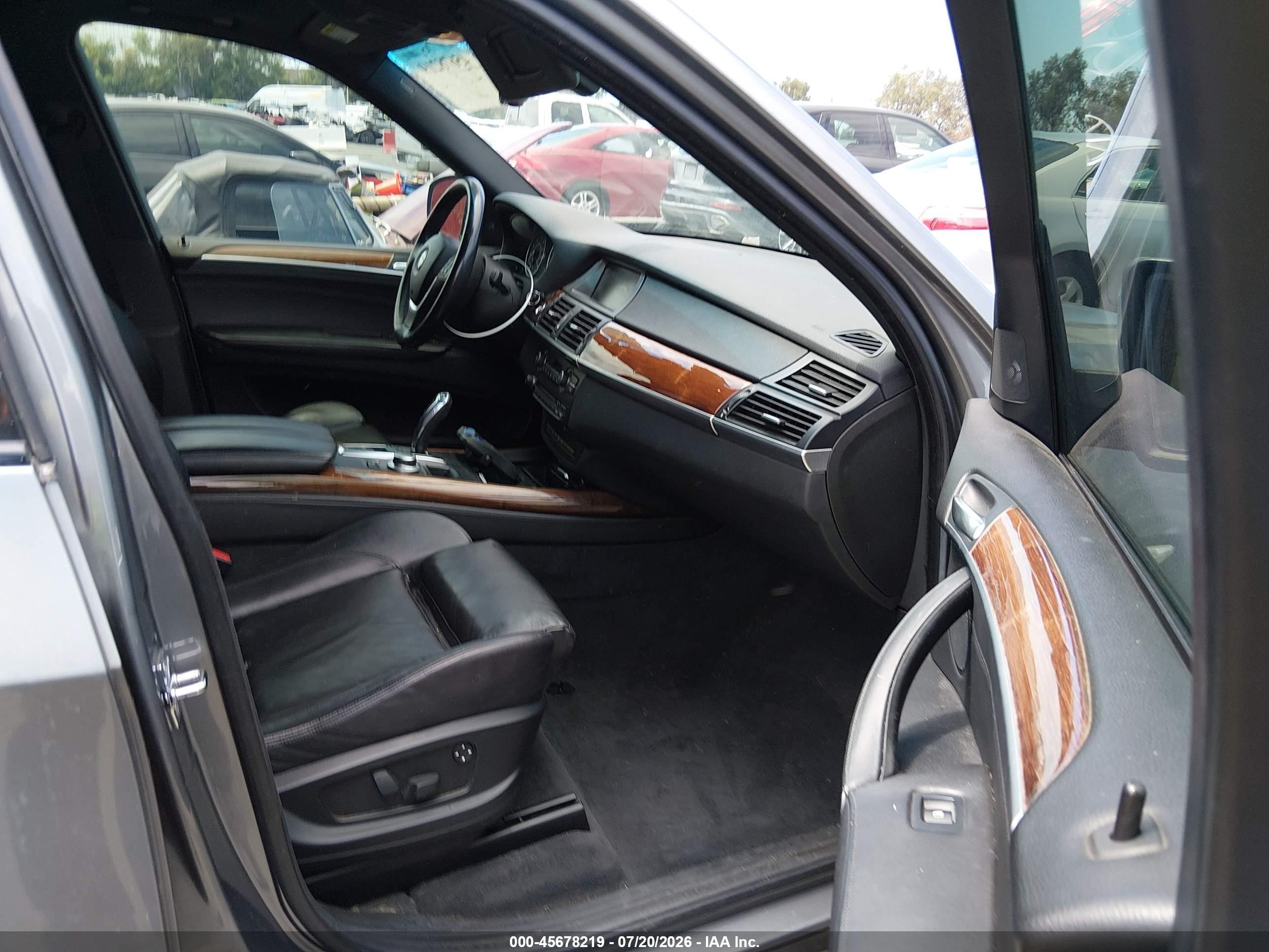 2007 Bmw X5 4.8i Gray vin: 5UXFE835X7LZ43036