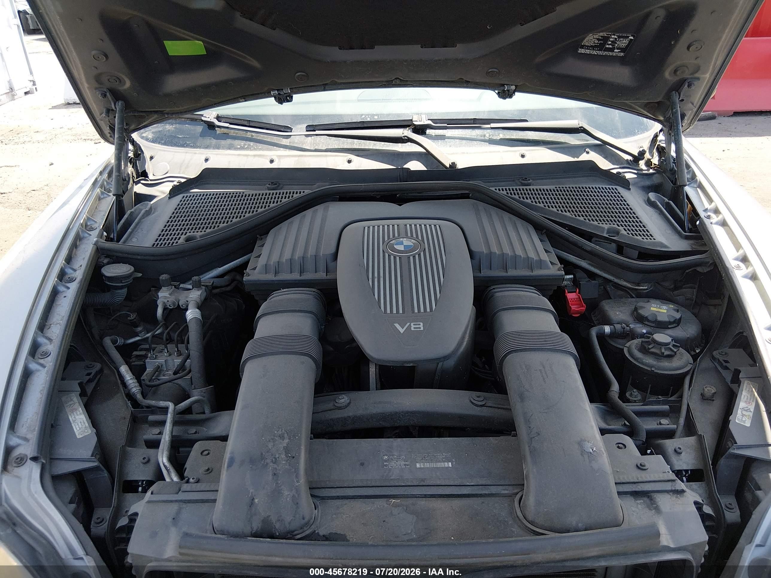 2007 Bmw X5 4.8i Gray vin: 5UXFE835X7LZ43036