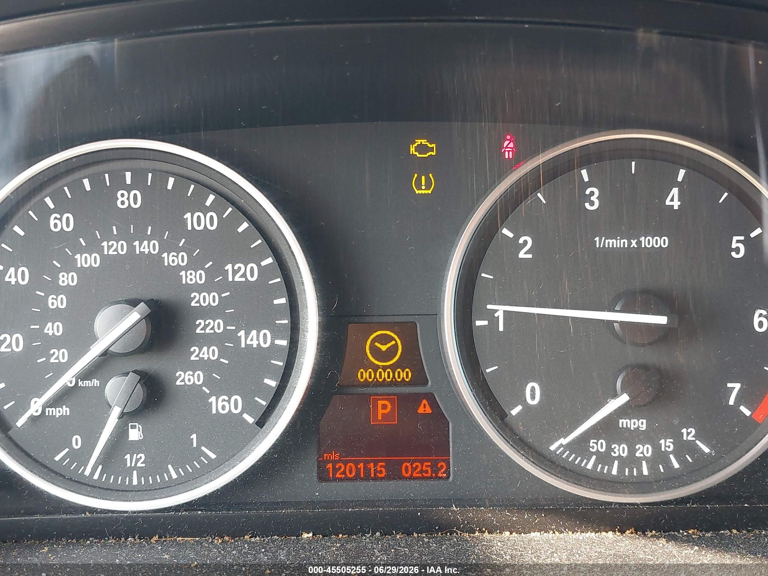 2007 Bmw X5 4.8i Серый vin: 5UXFE835X7LZ46583